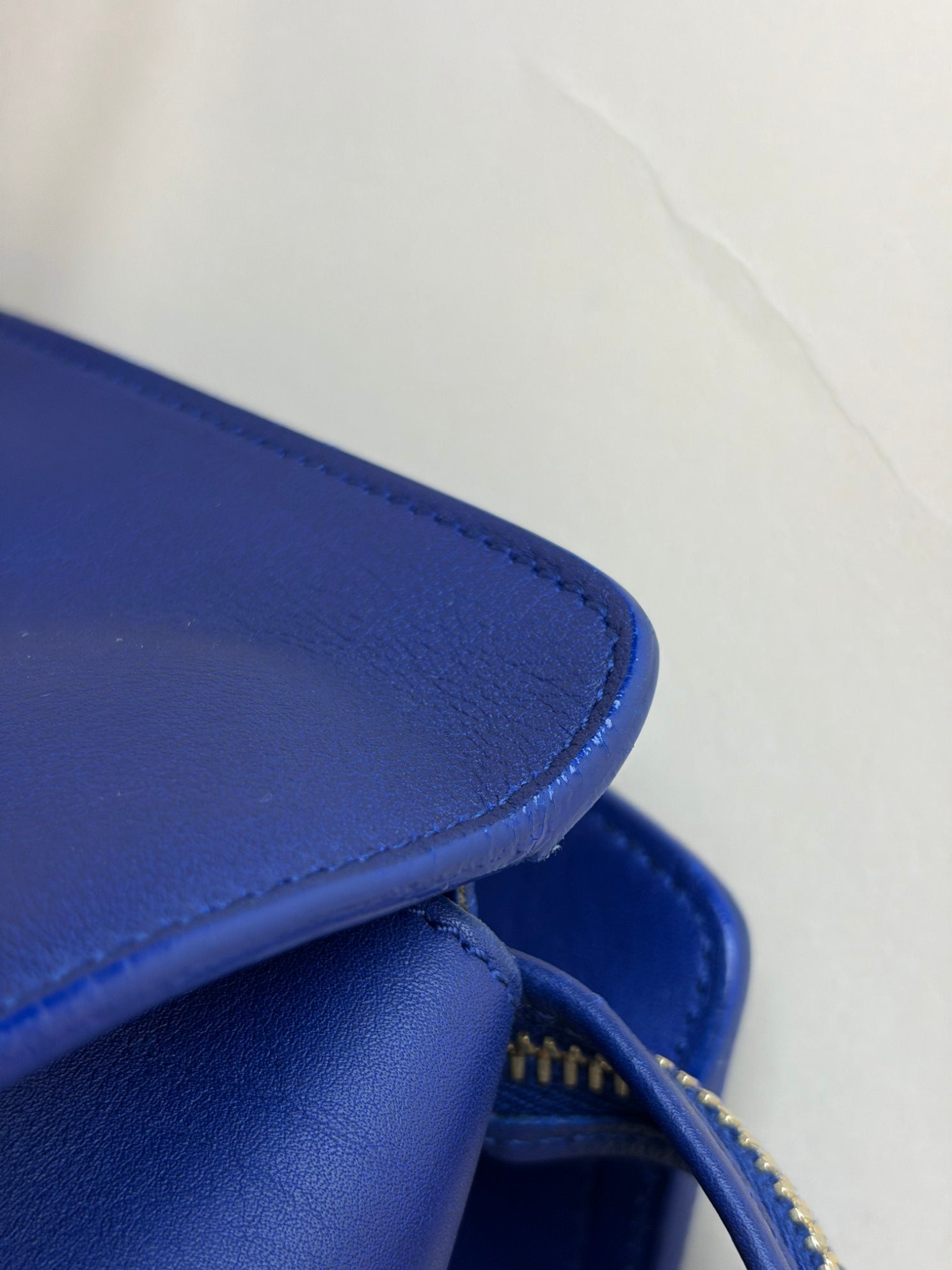 YSL blue Y Cabas meduim Tote Bag