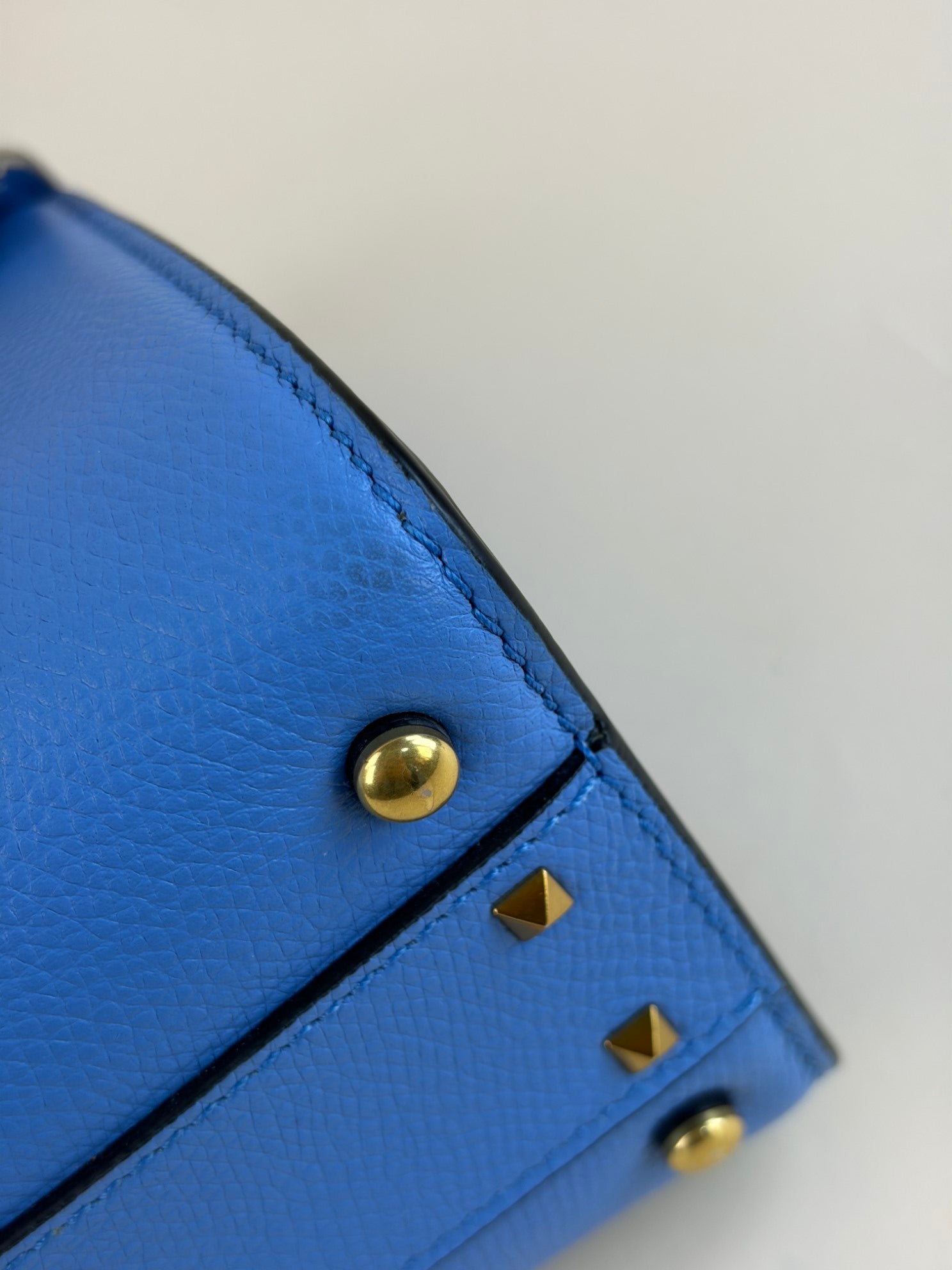 Valentino small blue vsling grainy calfskin handbag