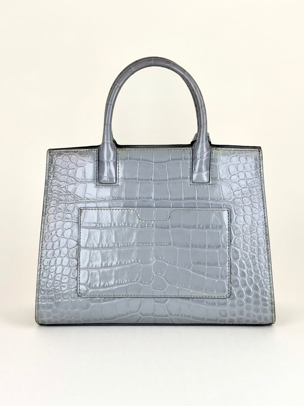 Burberry grey mini frances tote bag
