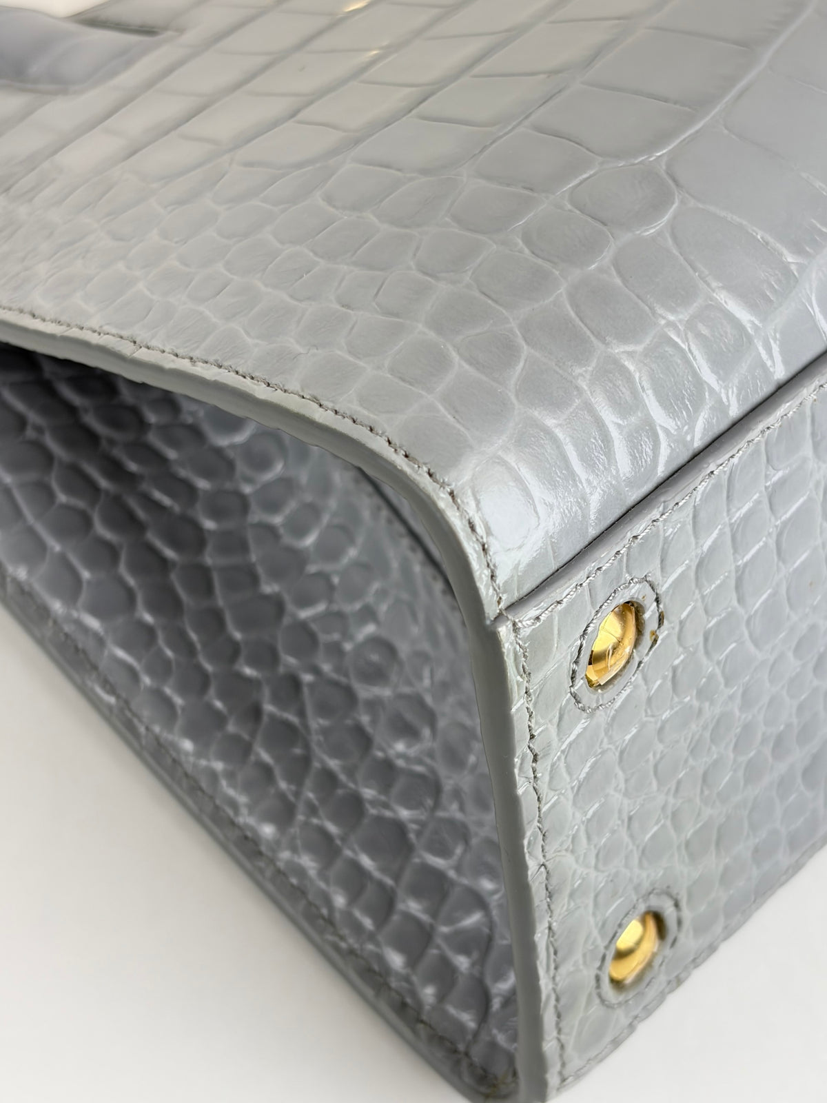 Burberry grey mini frances tote bag