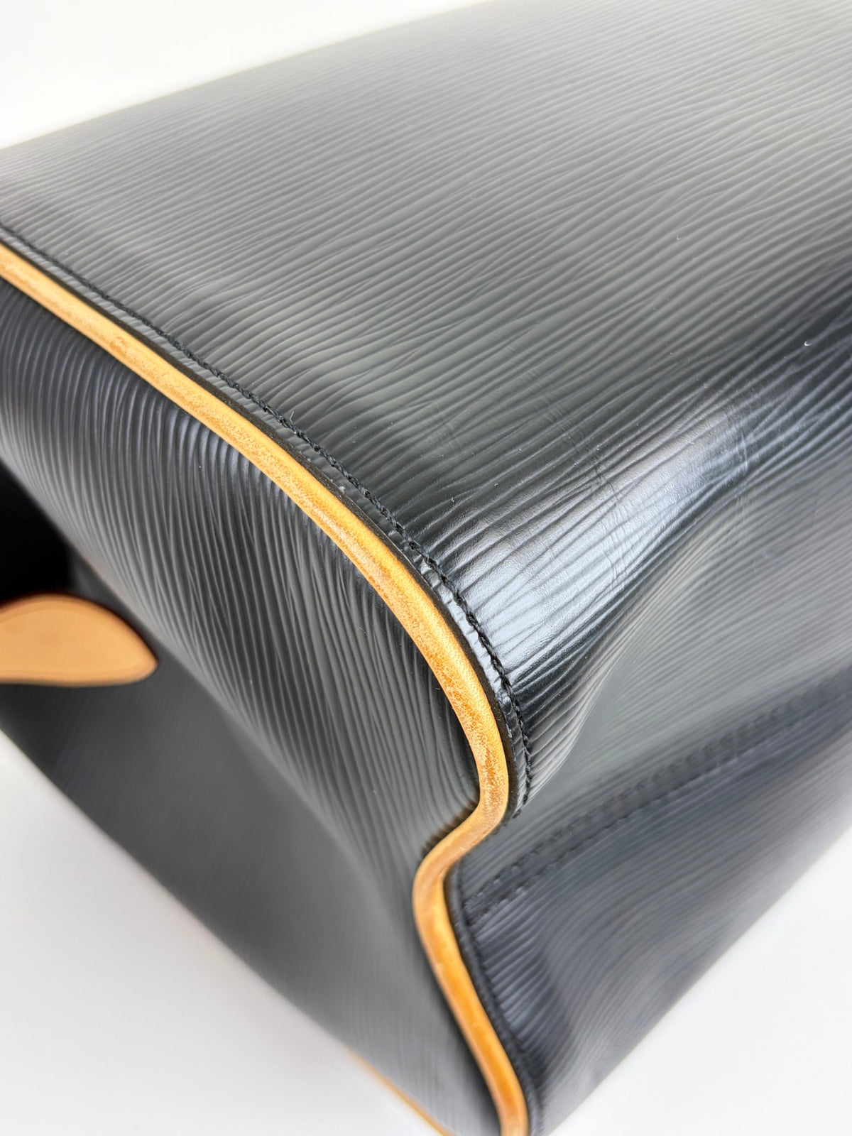 Louis Vuitton black epi leather doc speedy pm bag