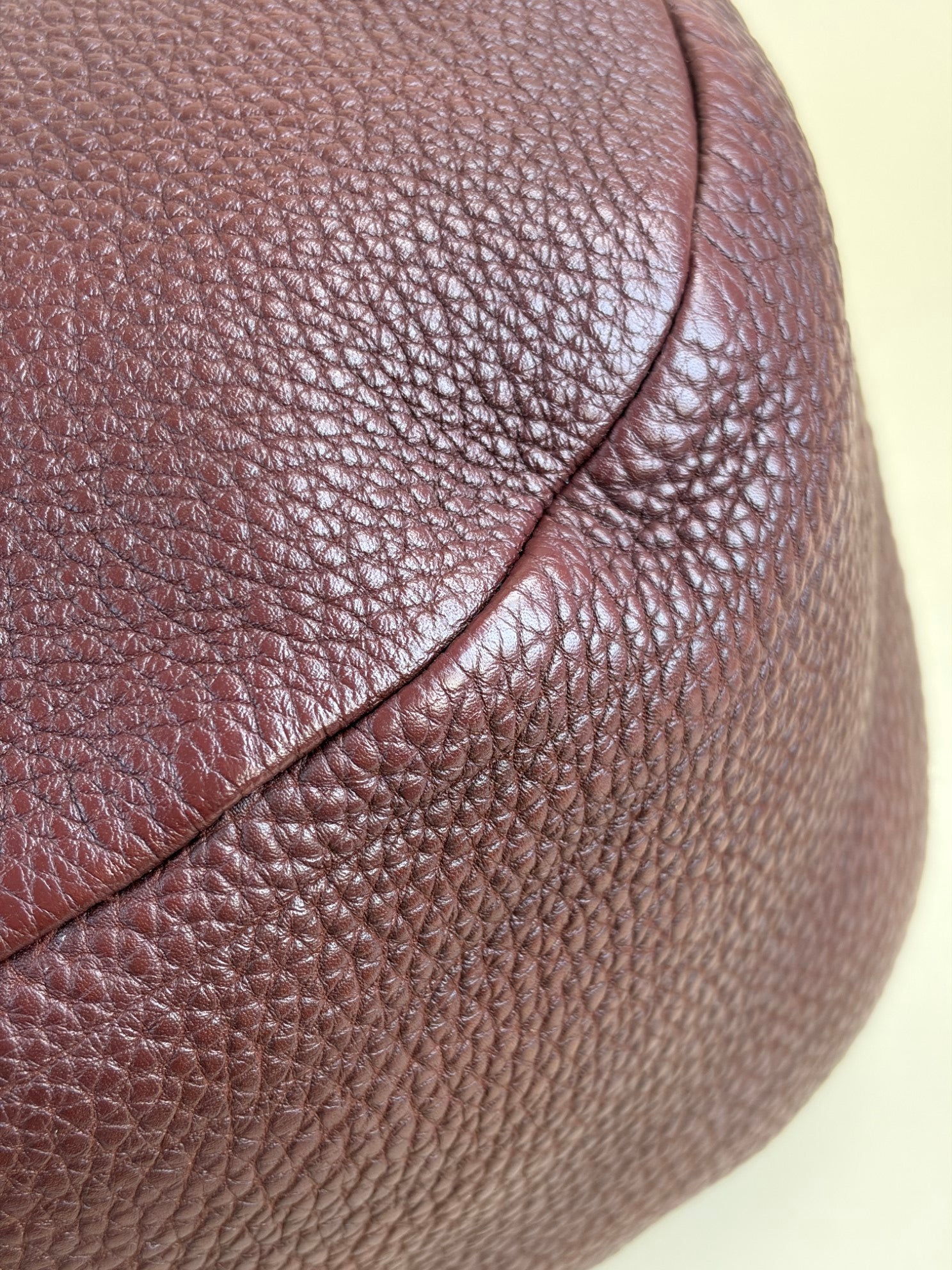 Prada burgundy Vitello Daino Hobo Bag