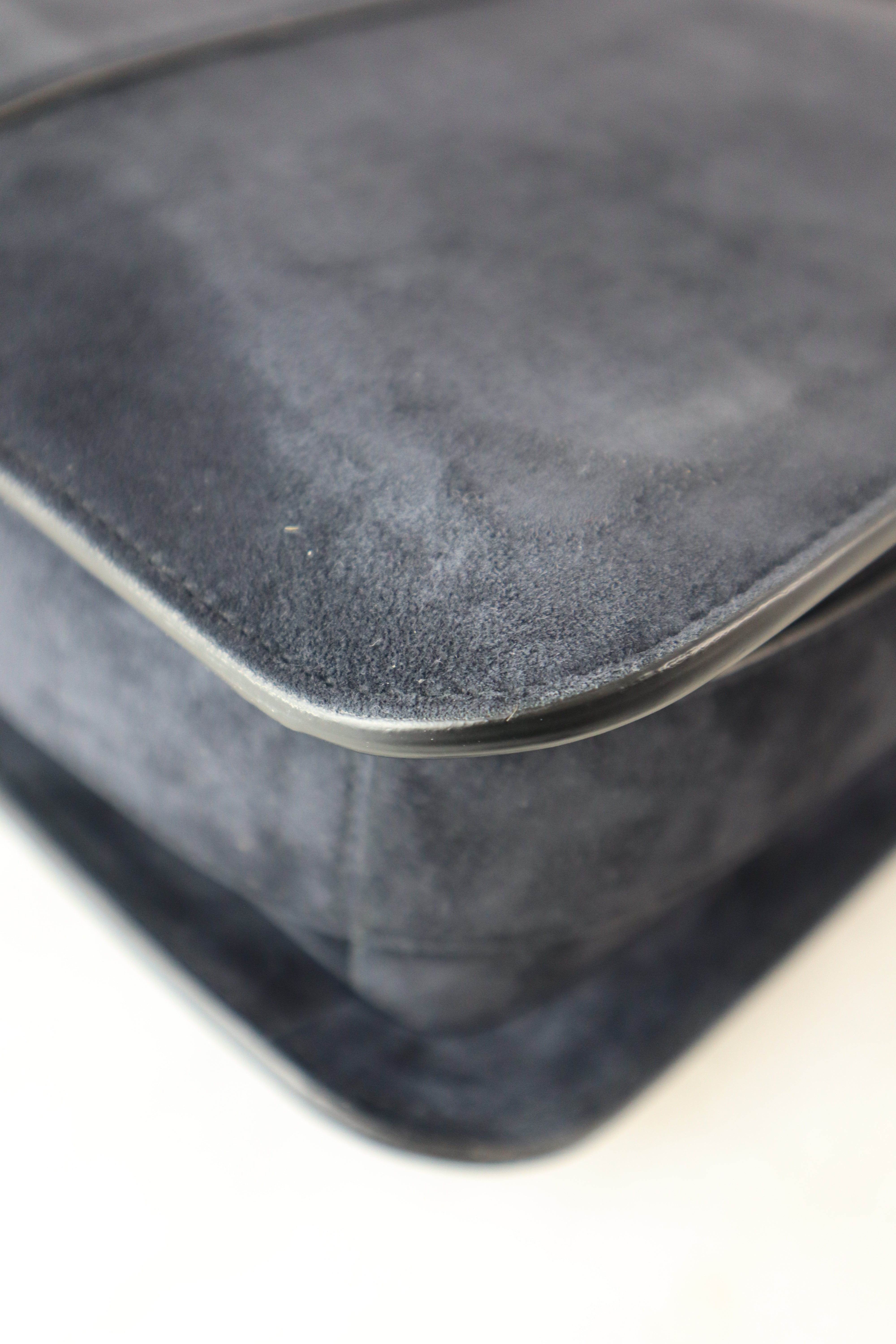 Bottega Veneta Navy Velvet Marie Medium Shoulder Bag