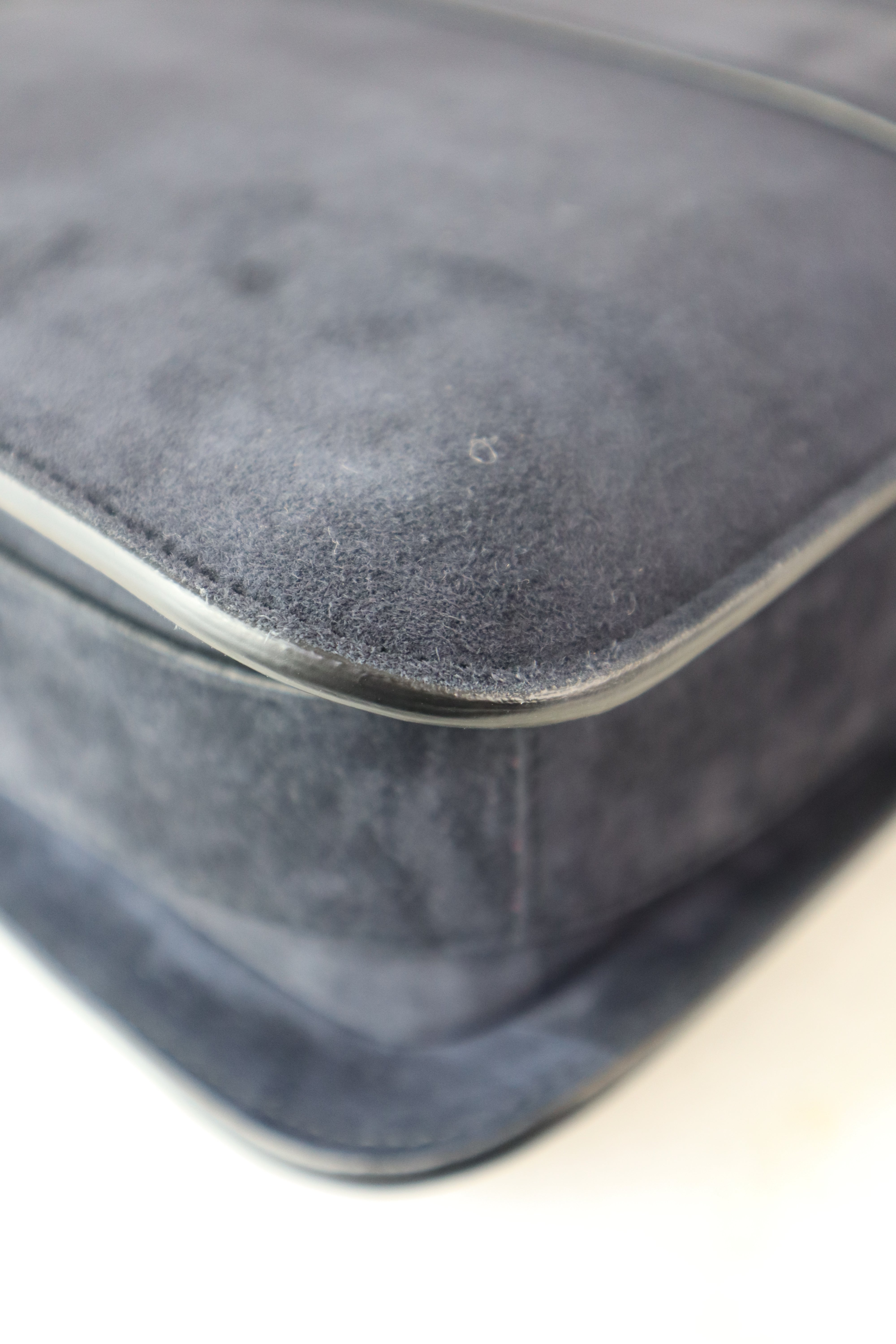 Bottega Veneta Navy Velvet Marie Medium Shoulder Bag