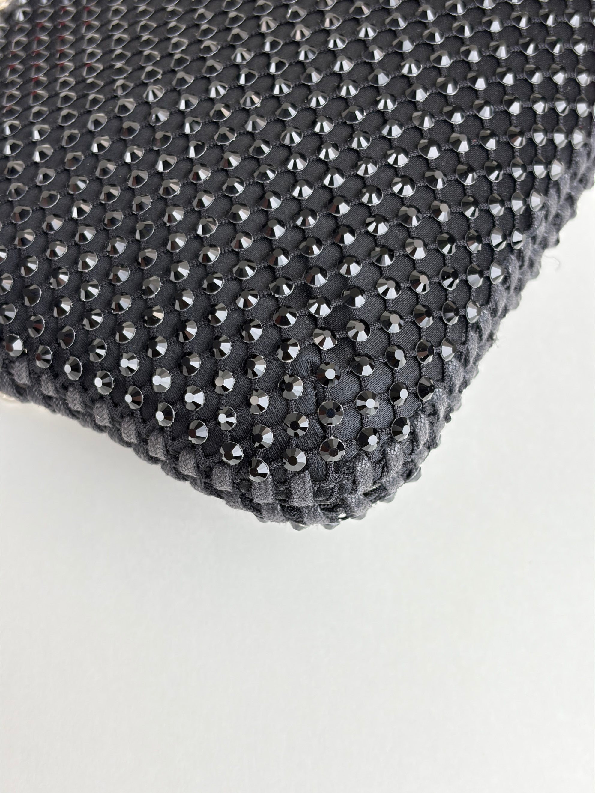 Stella McCartney black Falabella with crystals nano tote bag