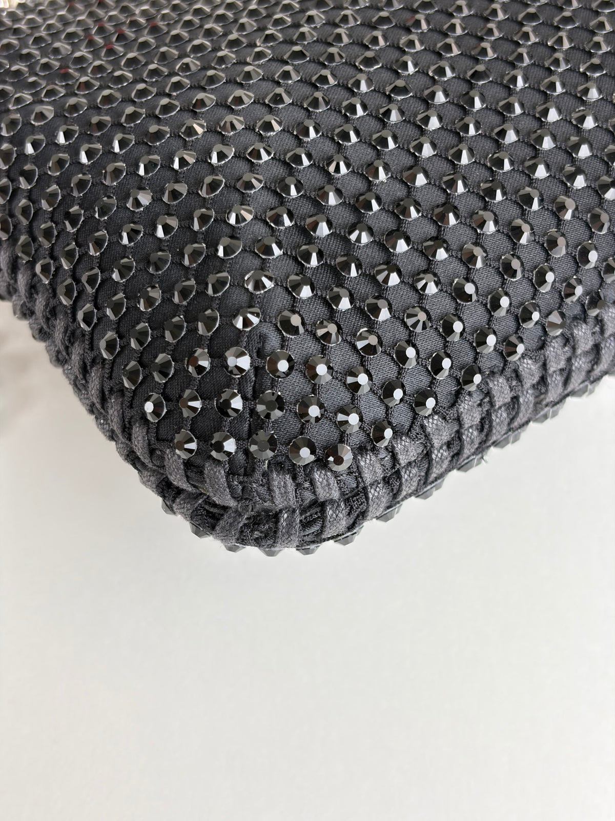 Stella McCartney black Falabella with crystals nano tote bag