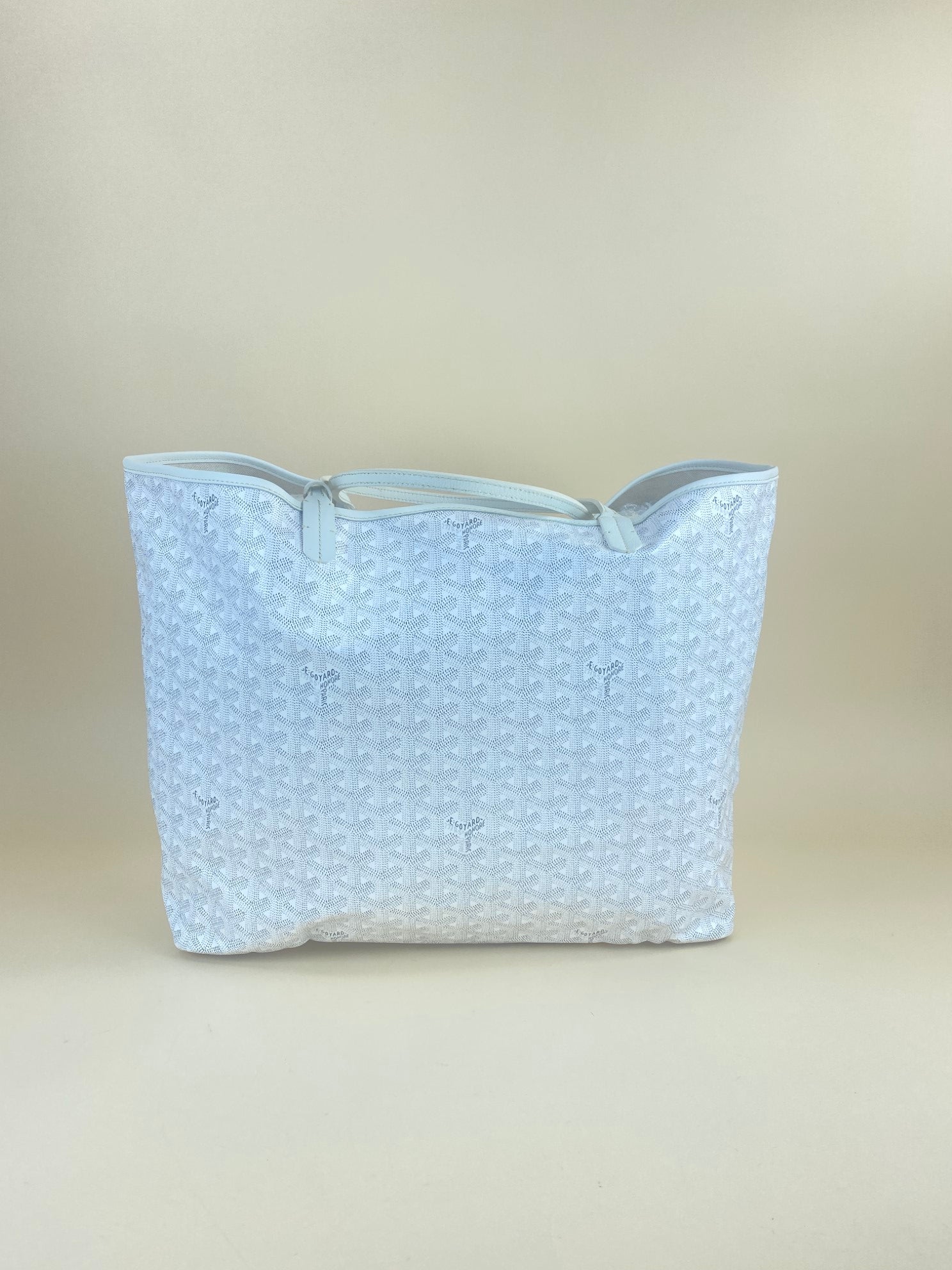 Goyard White Goyar dine Saint Louis GM Bag