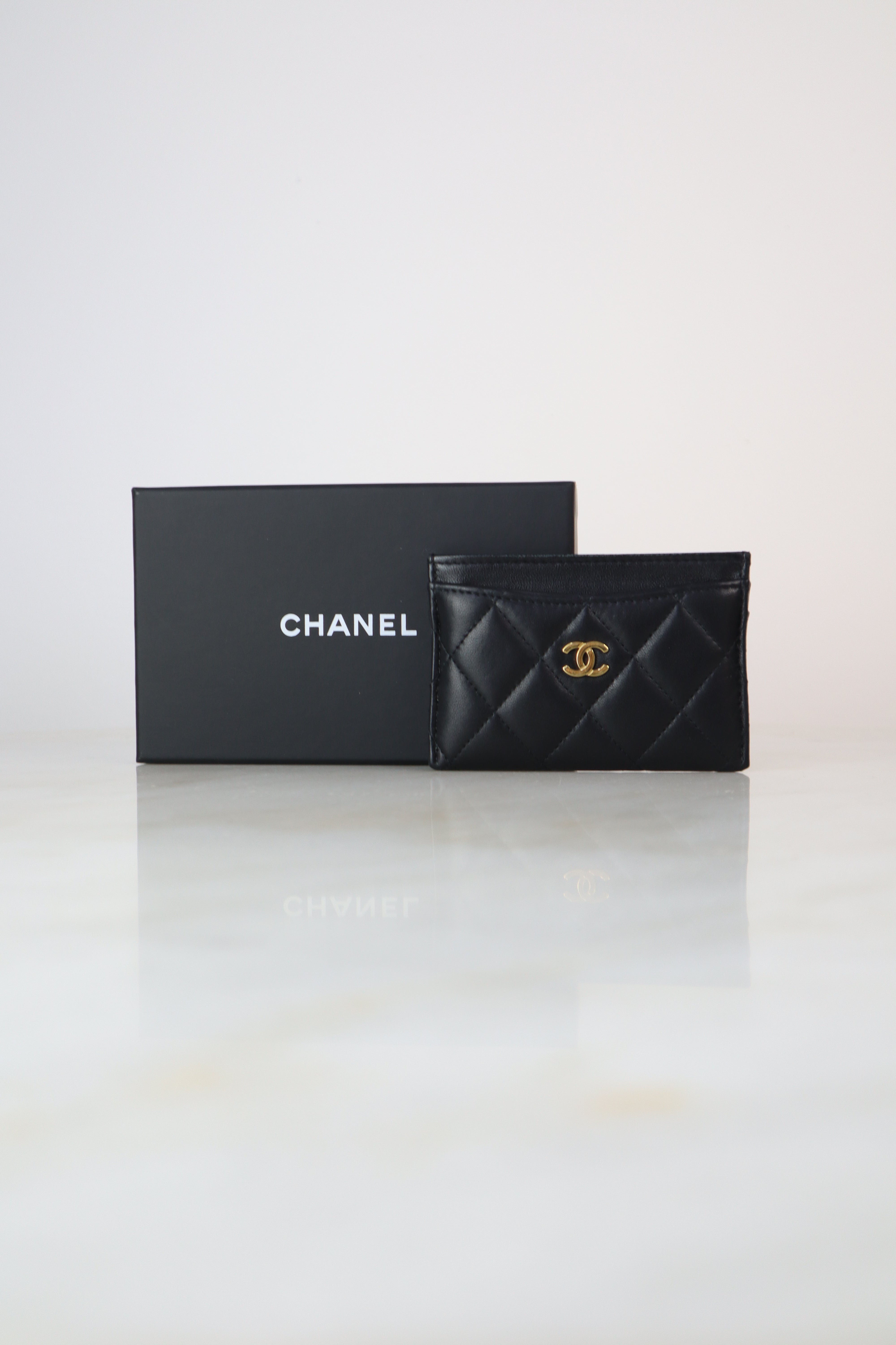 Chanel Black Card Holder