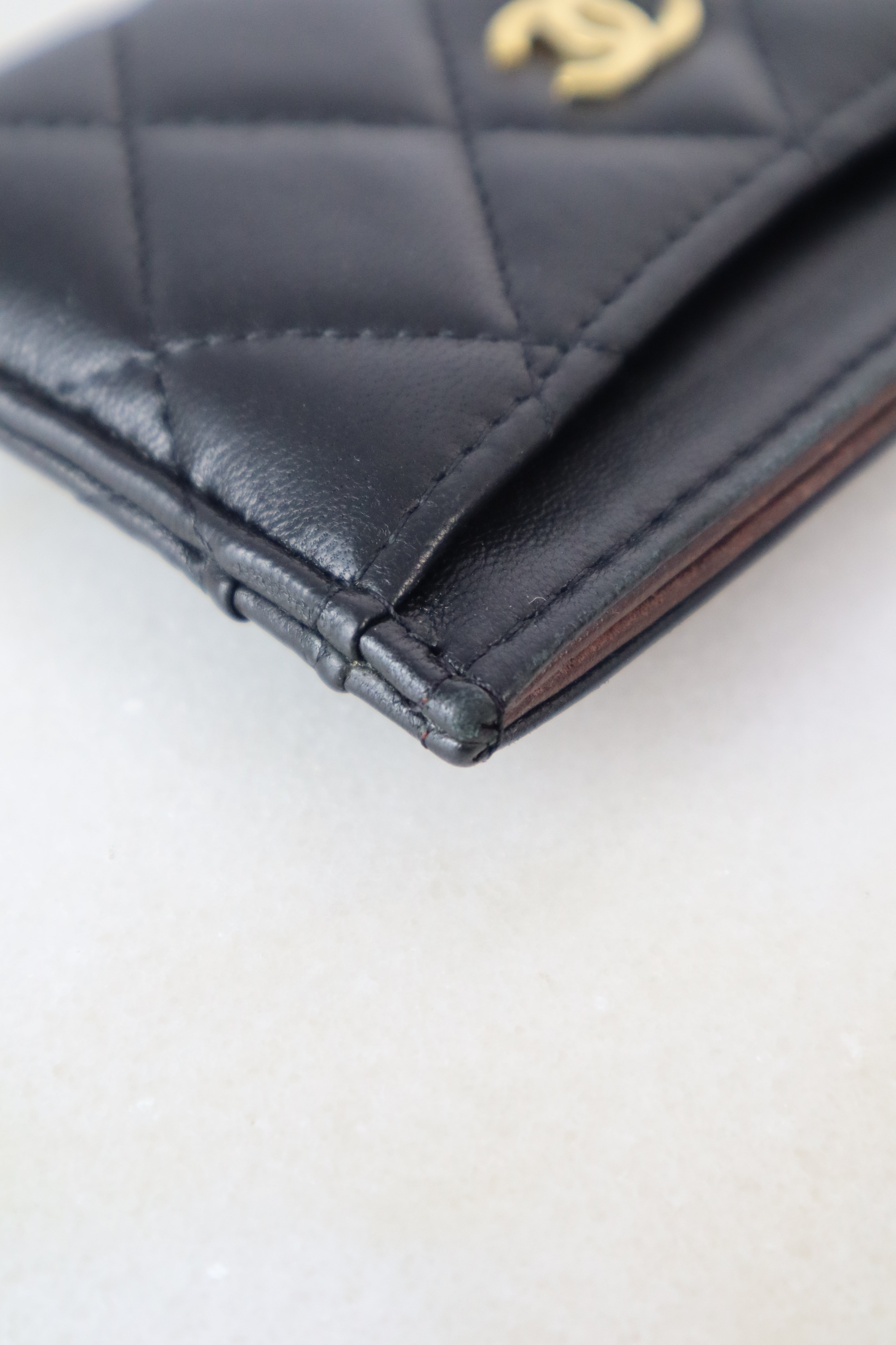 Chanel Black Card Holder