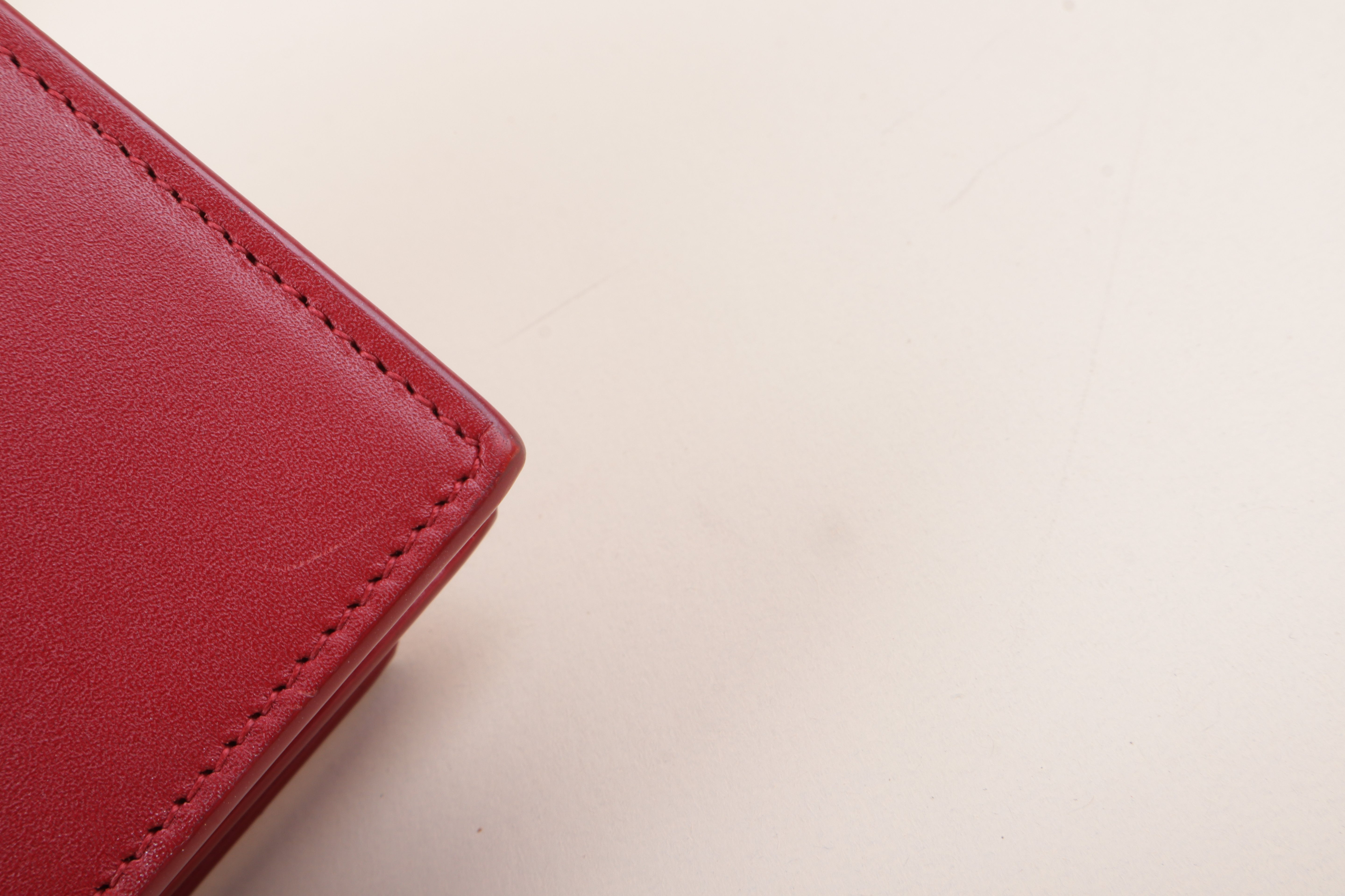 YSL Red Kate Tassel Chain Wallet