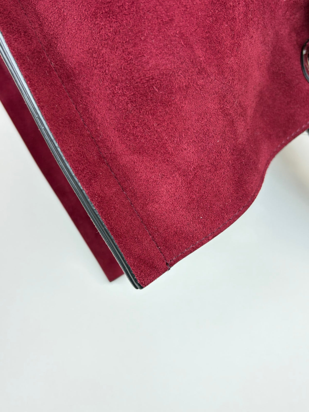 Dior Burgandy suede diorissimo large tote bag