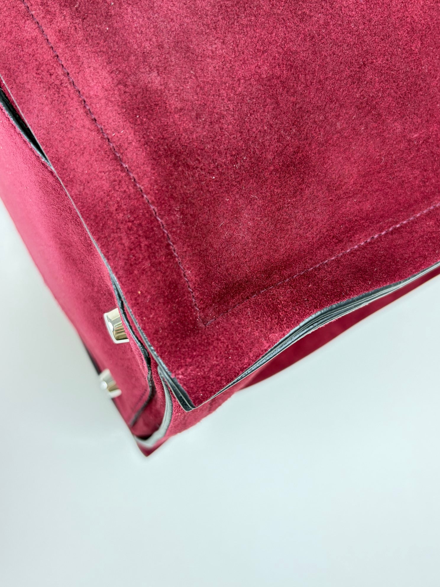 Dior Burgandy suede diorissimo large tote bag