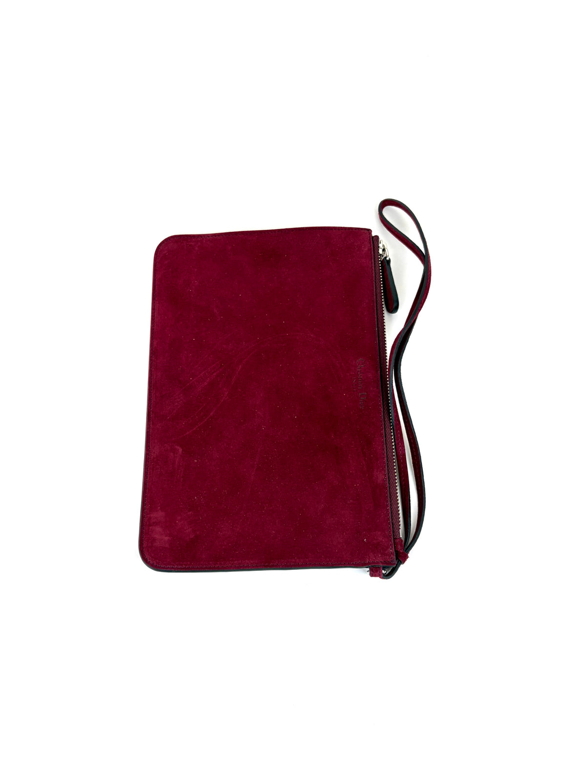 Dior Burgandy suede diorissimo large tote bag