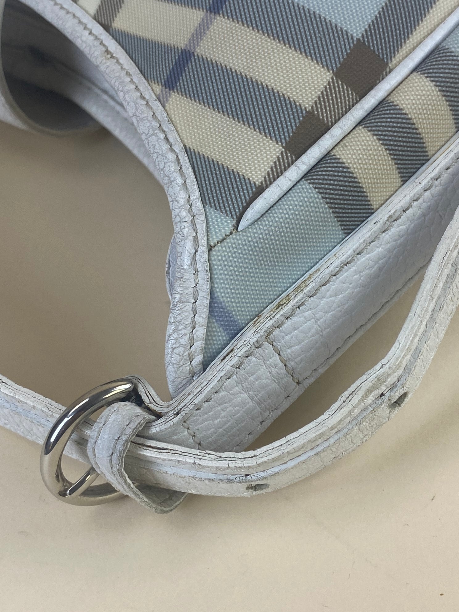 Burberry Bicolor Nova Check Tote Bag