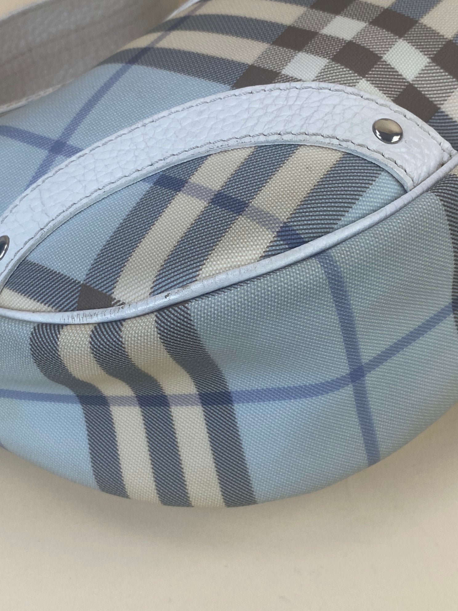 Burberry Bicolor Nova Check Tote Bag
