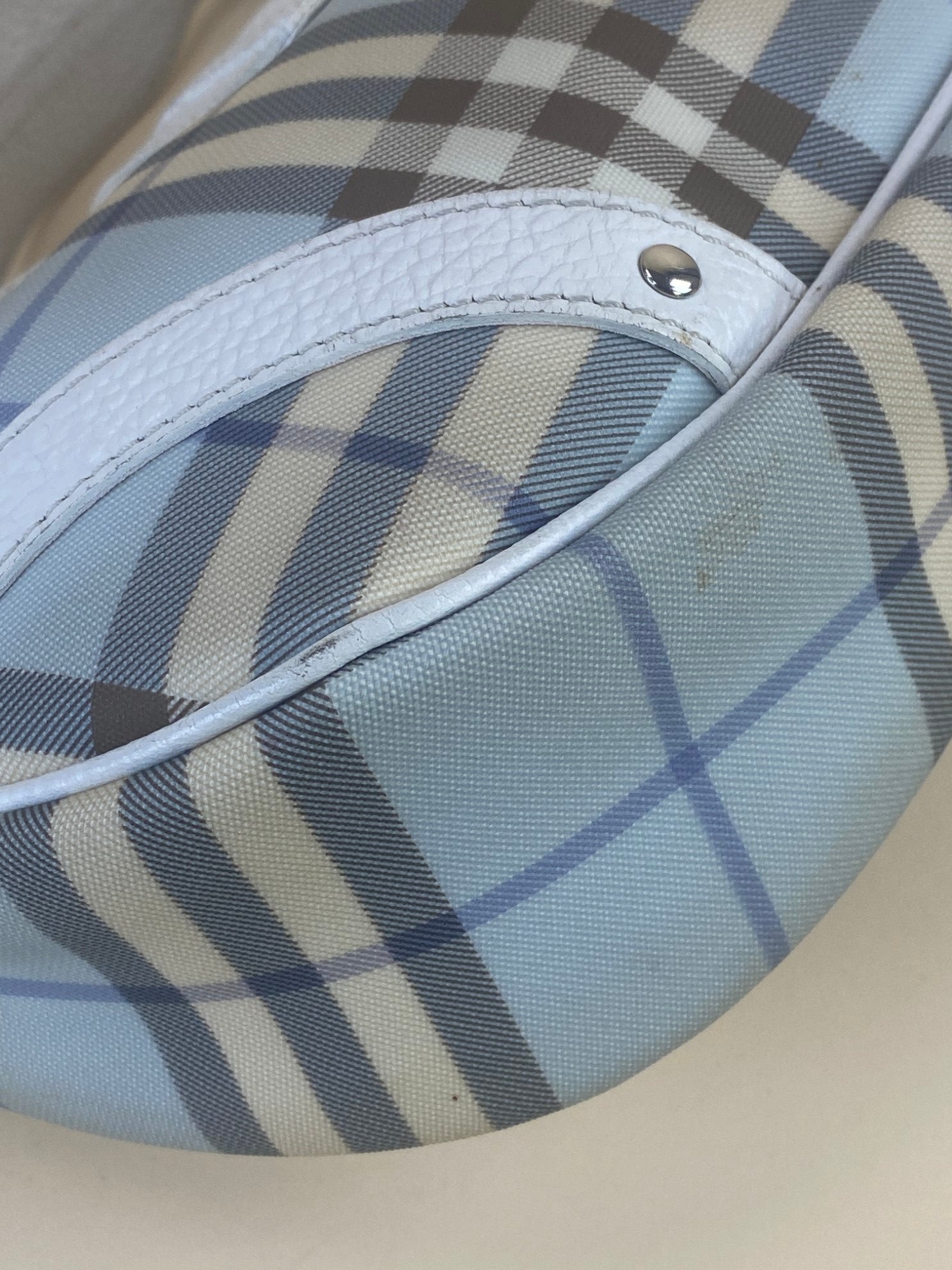 Burberry Bicolor Nova Check Tote Bag