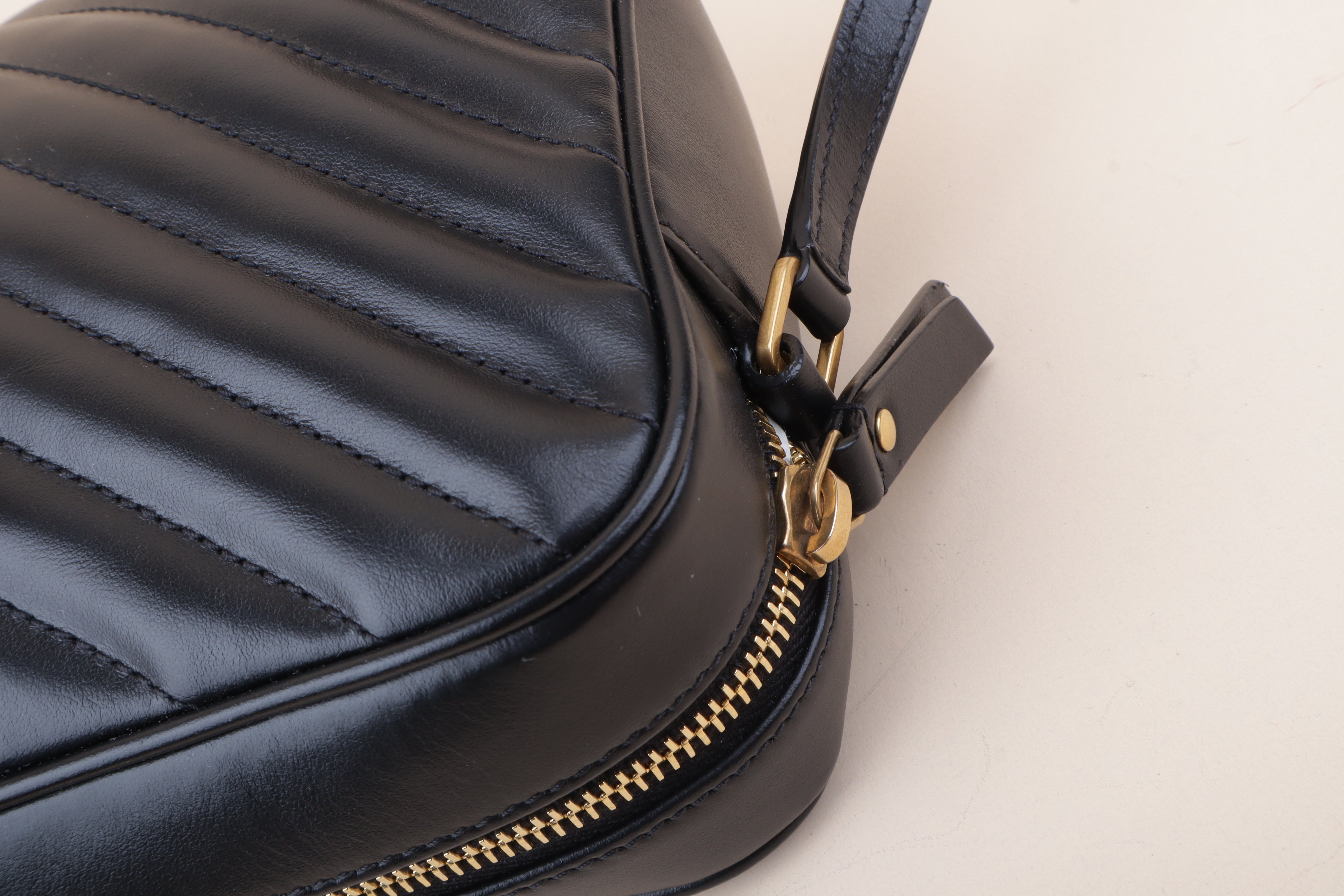 YSL Black Lou Camera Crossbody Bag