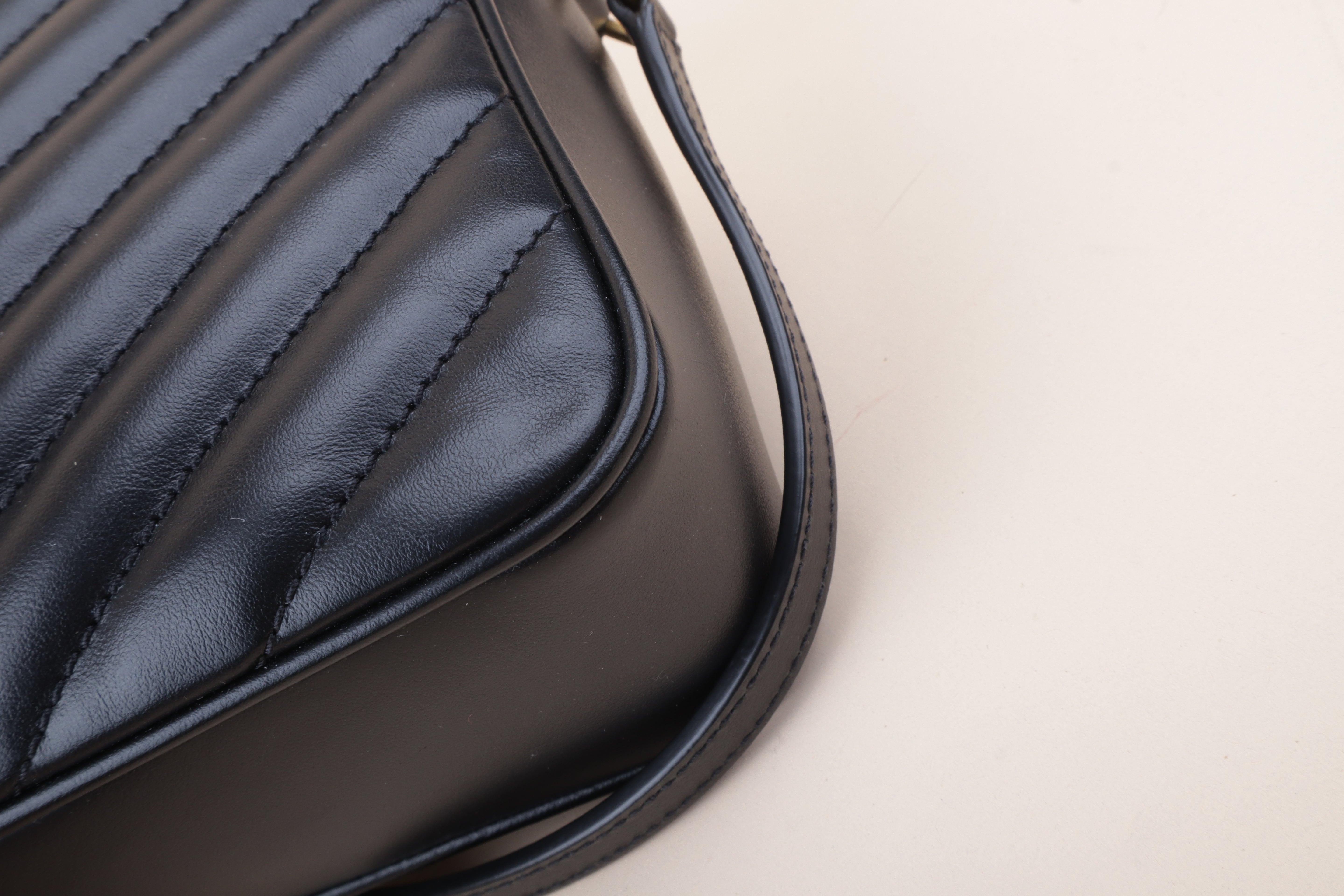 YSL Black Lou Camera Crossbody Bag