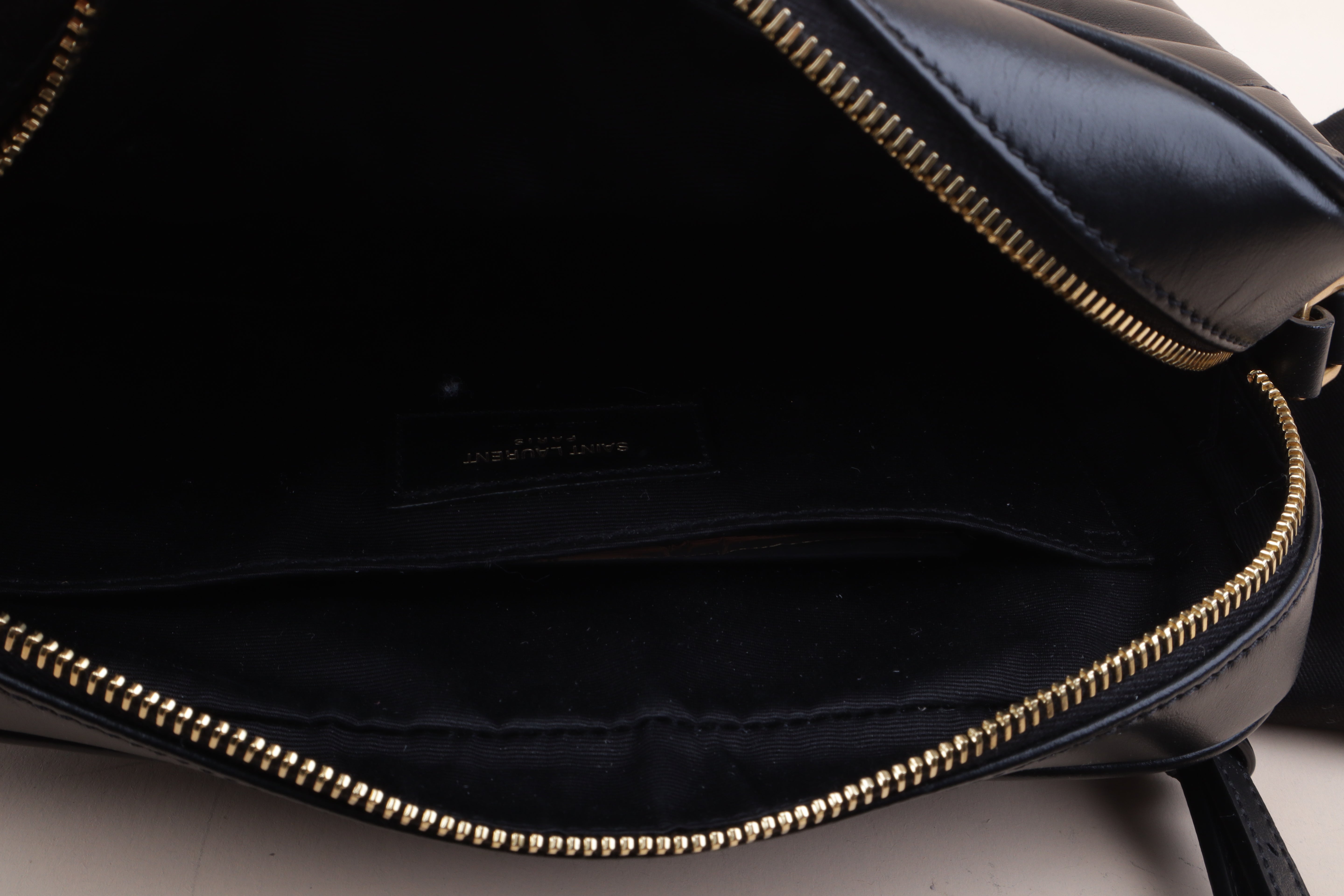YSL Black Lou Camera Crossbody Bag