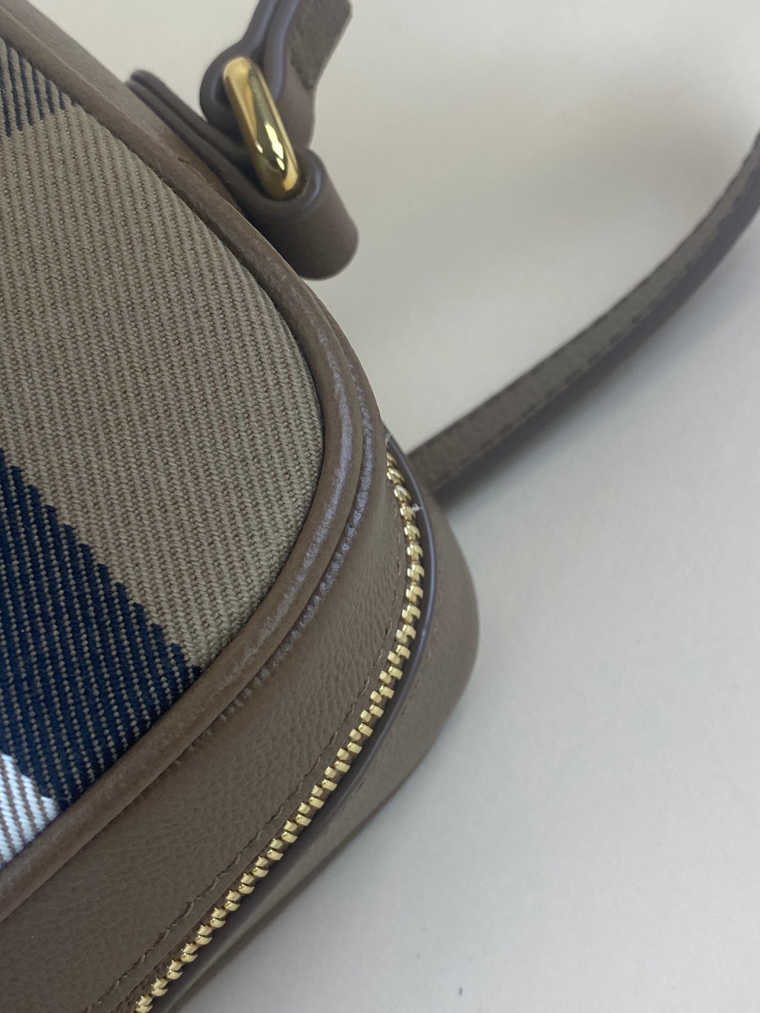 Burberry Earth House Check Medium Camera Bag