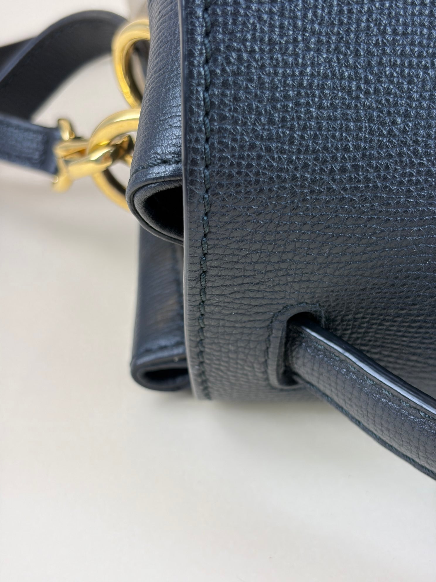Burberry black Derby House Check Camberley Medium Satchel Bag