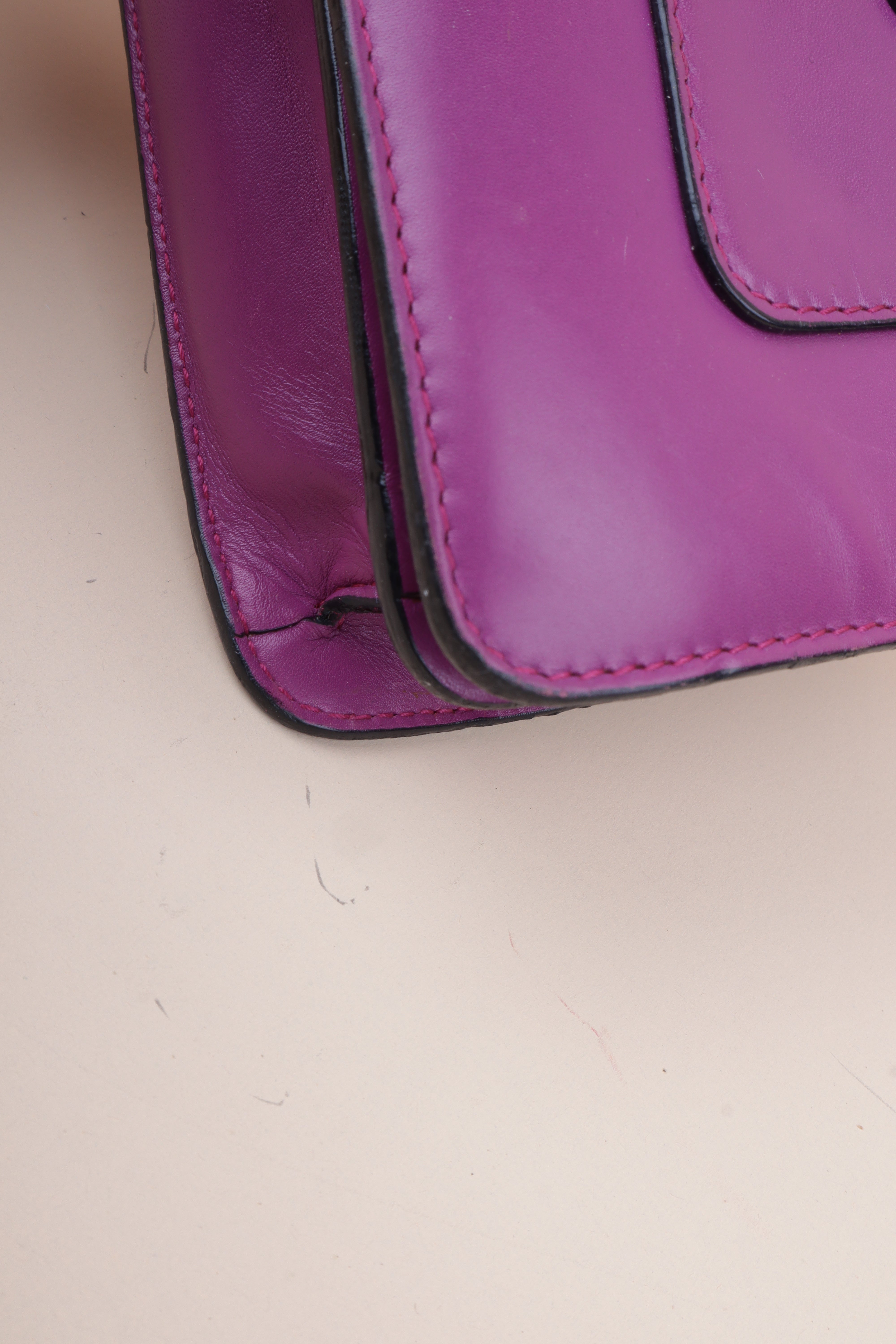 Bvlgari Purple Serpenti Forever Large Shoulder Bag