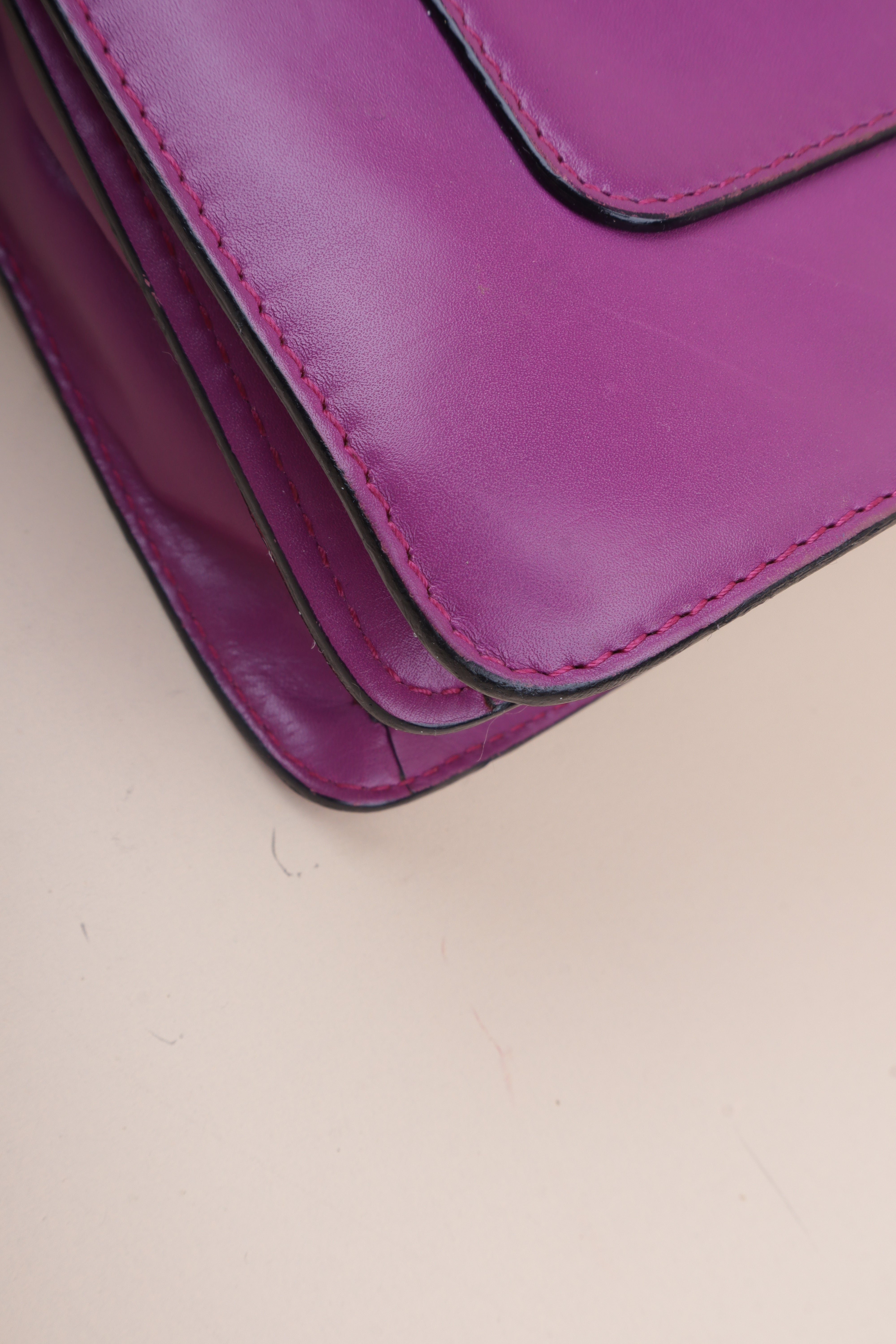 Bvlgari Purple Serpenti Forever Large Shoulder Bag