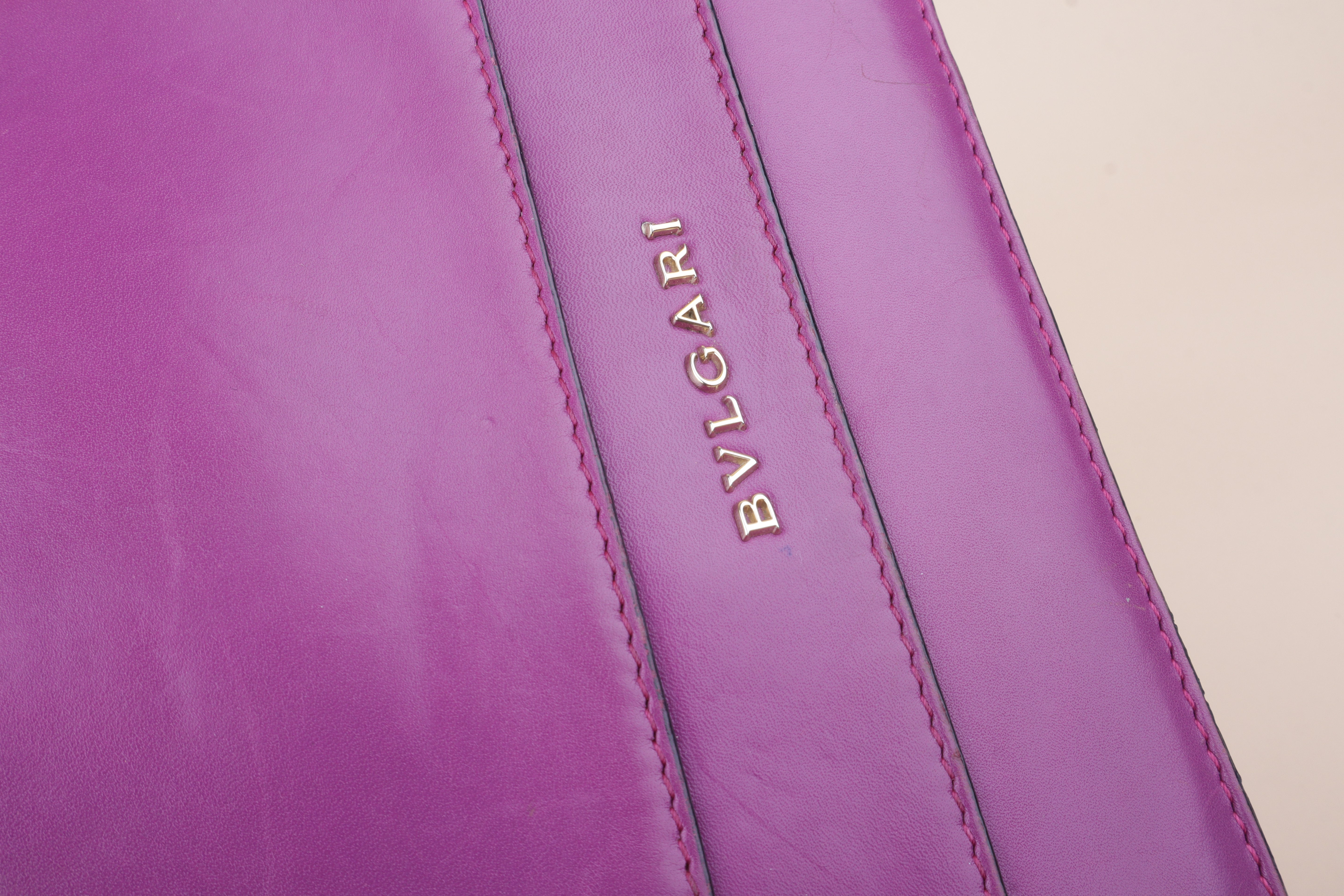 Bvlgari Purple Serpenti Forever Large Shoulder Bag