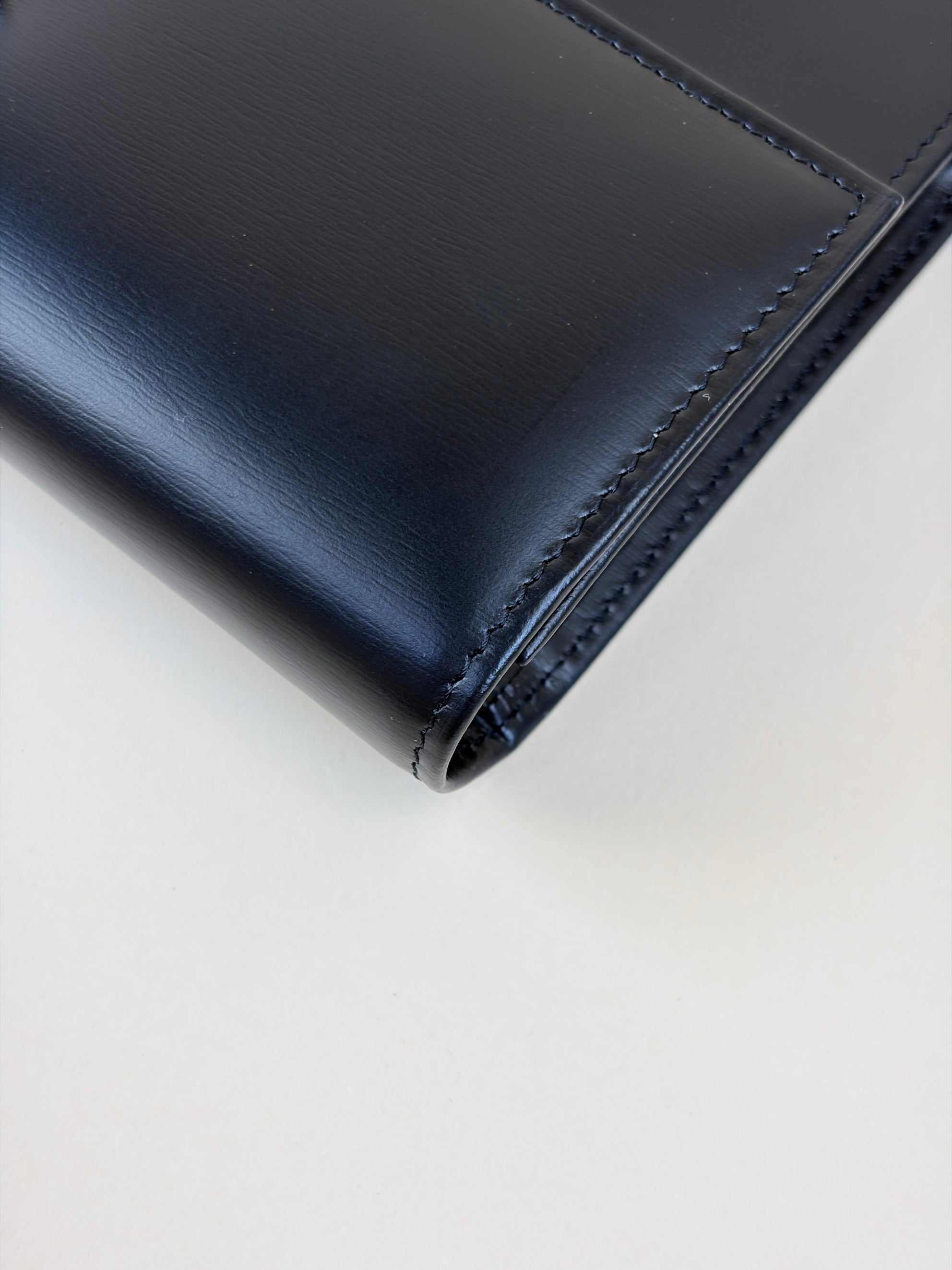 Cartier black panther long flap wallet trifold