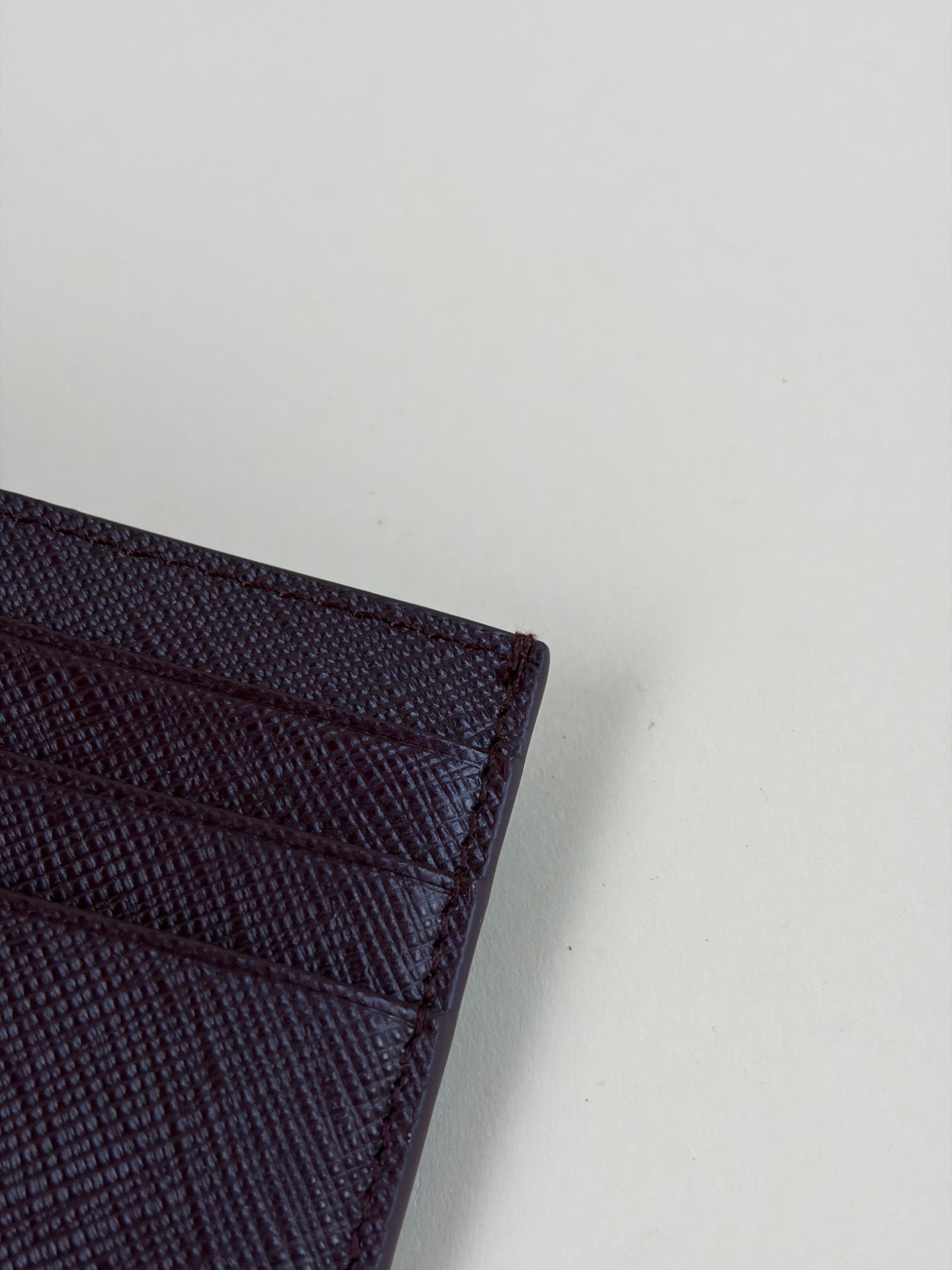 Prada Burgundy Card Holder