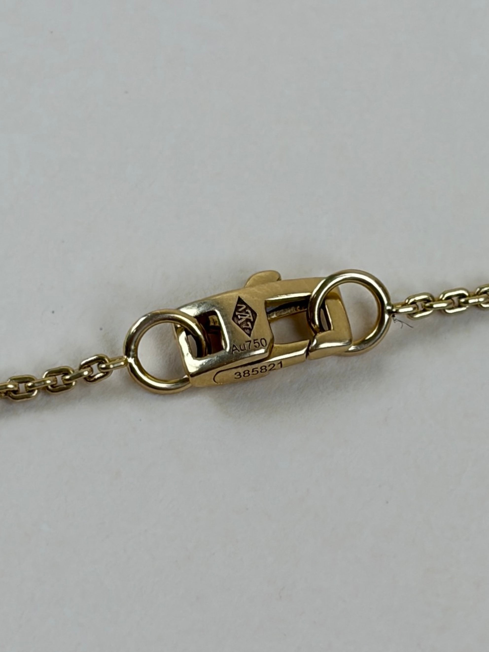 louis Vuitton rose gold lock 2keys necklace
