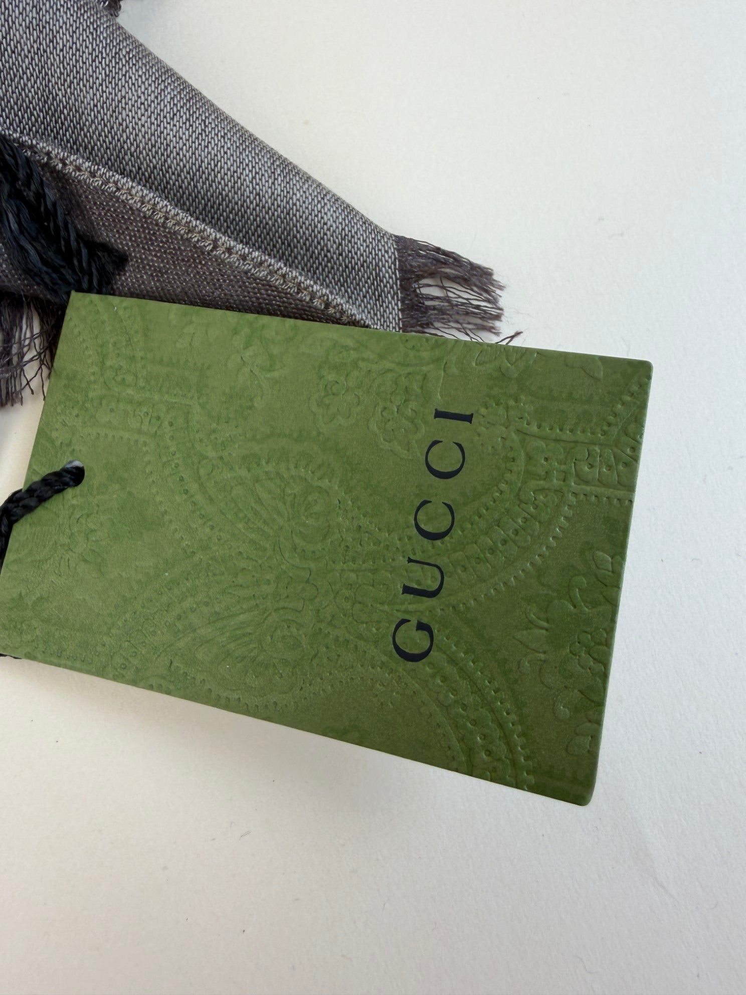 Gucci Dark Brown GG Monogram - Wool Scarf