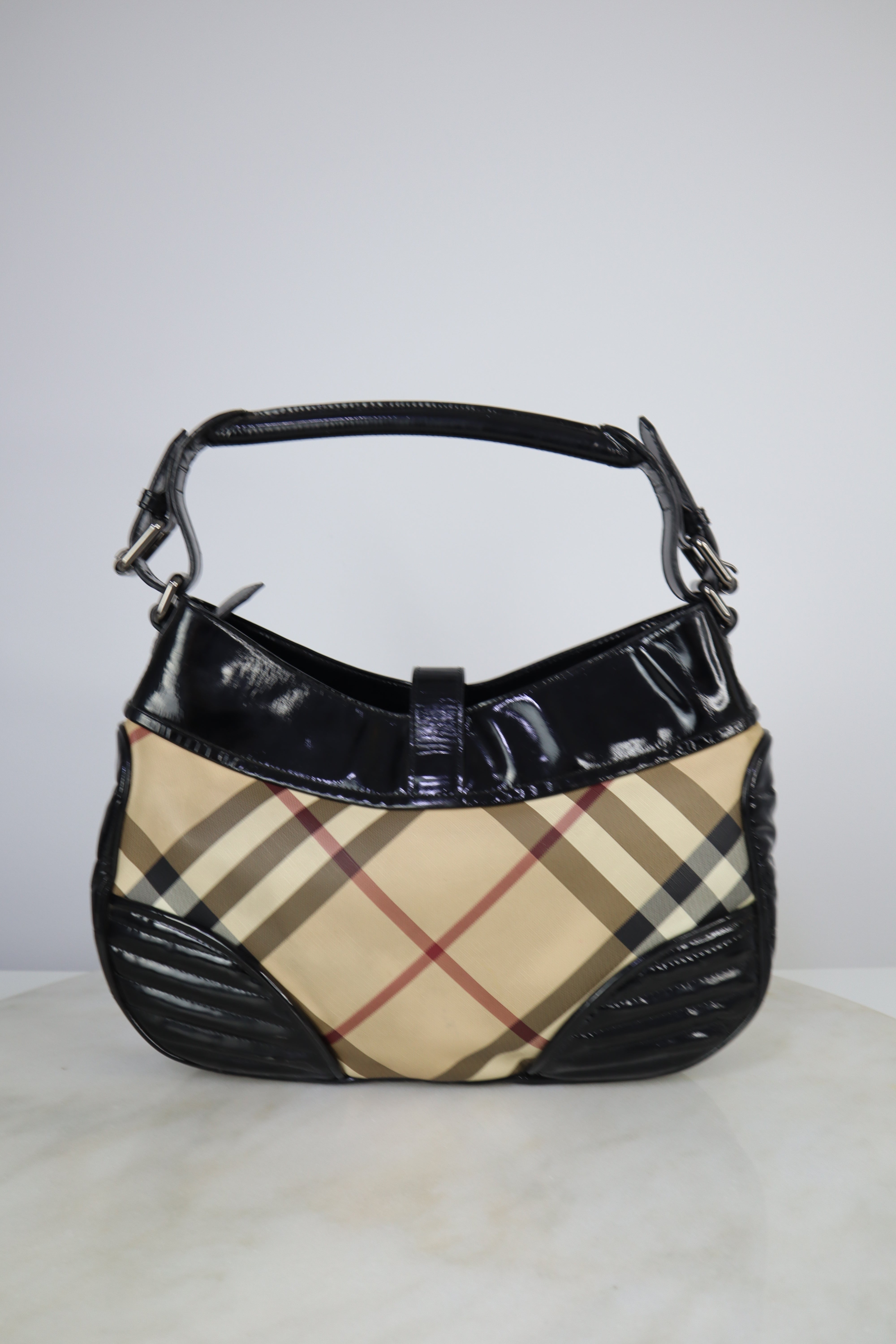 Burberry Black Nova Check Shoulder Bag