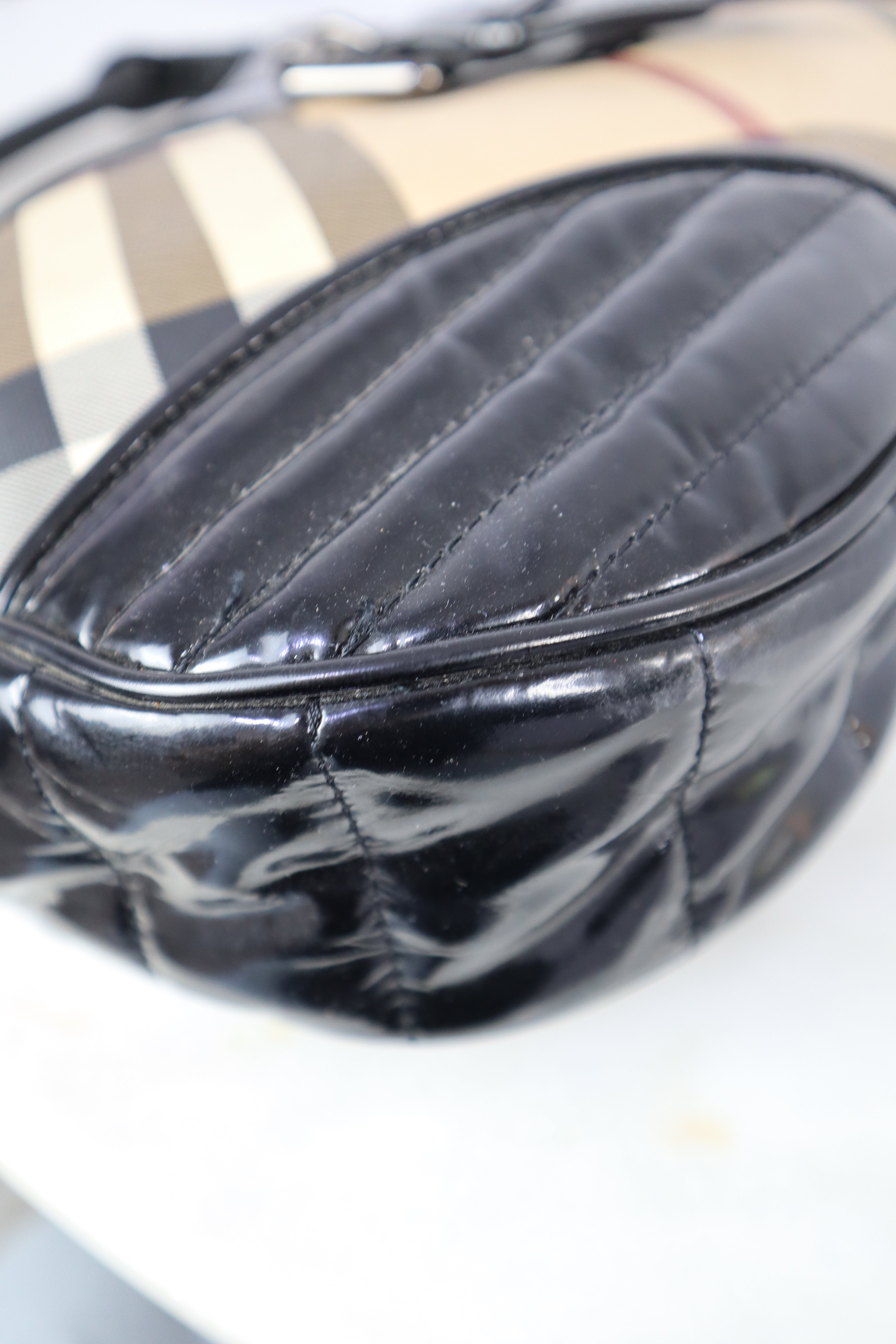 Burberry Black Nova Check Shoulder Bag