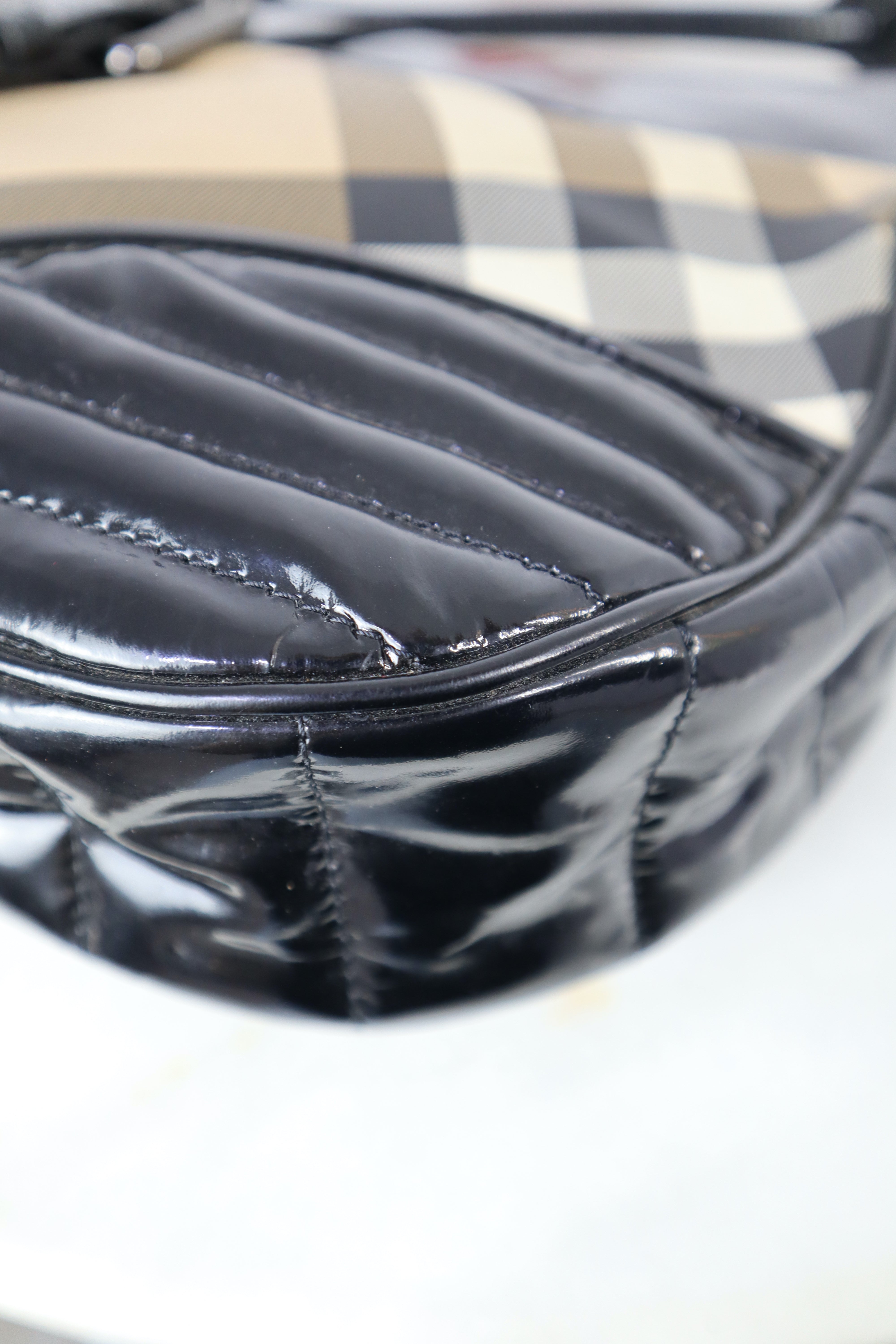 Burberry Black Nova Check Shoulder Bag