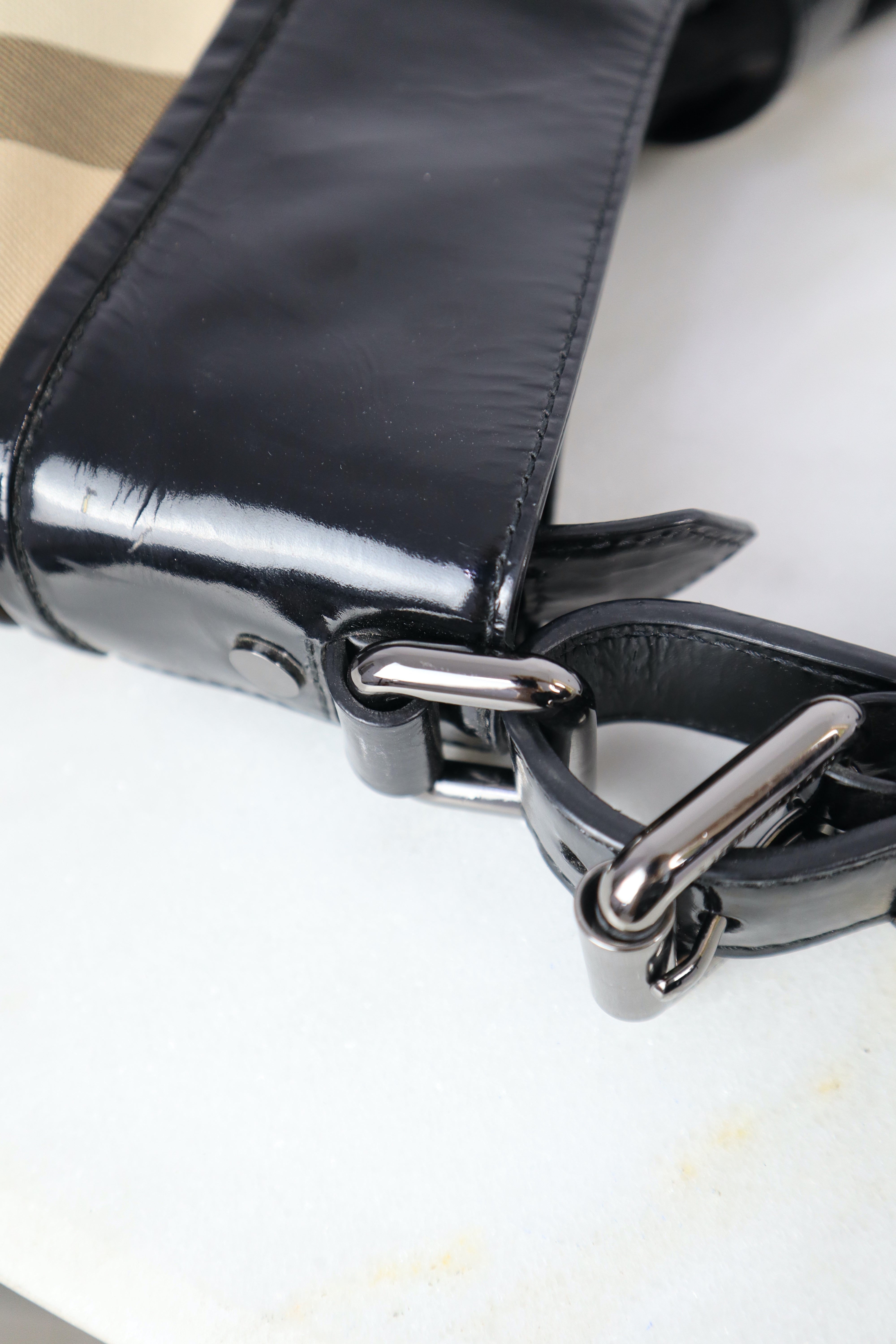 Burberry Black Nova Check Shoulder Bag