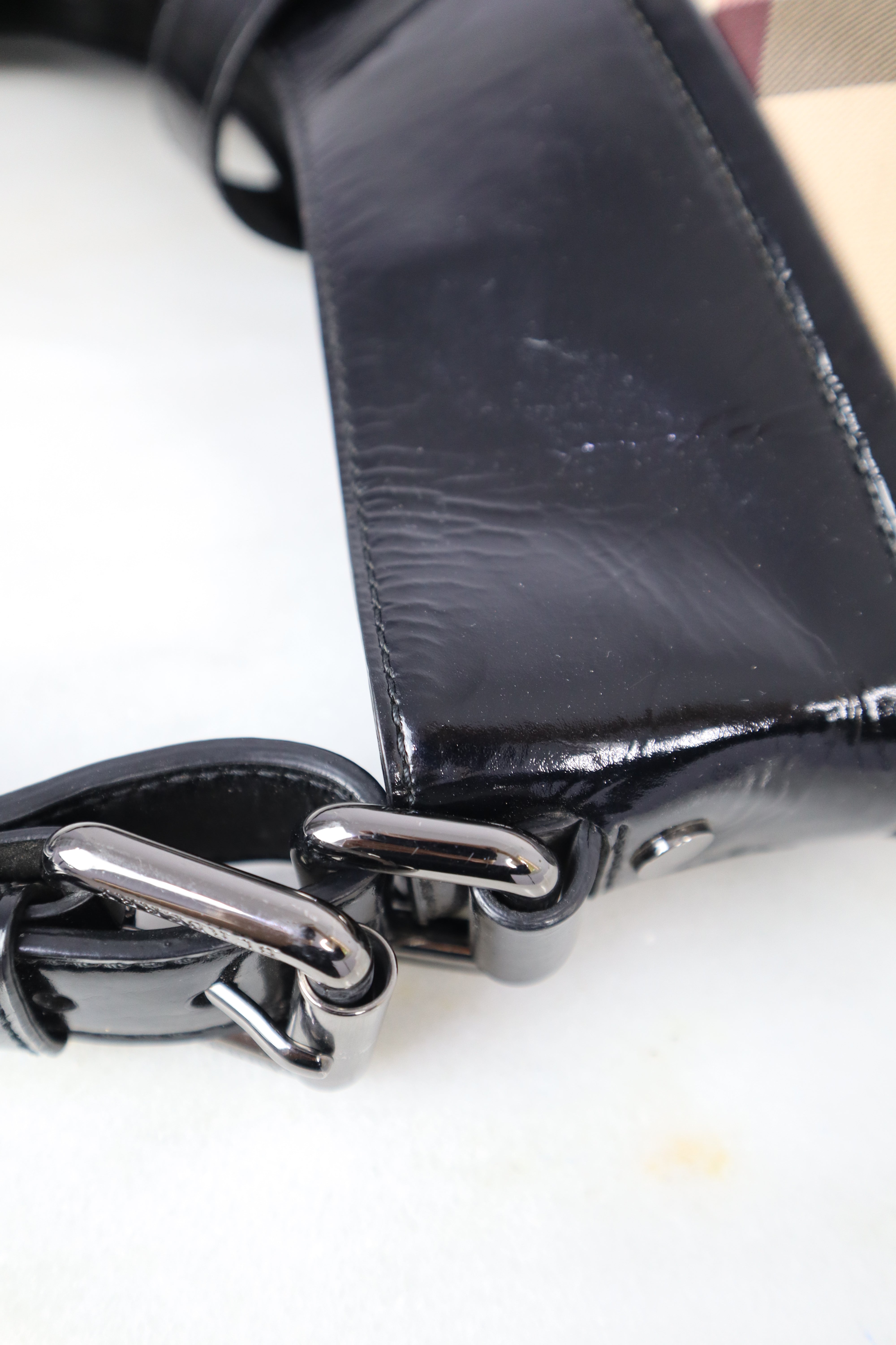 Burberry Black Nova Check Shoulder Bag