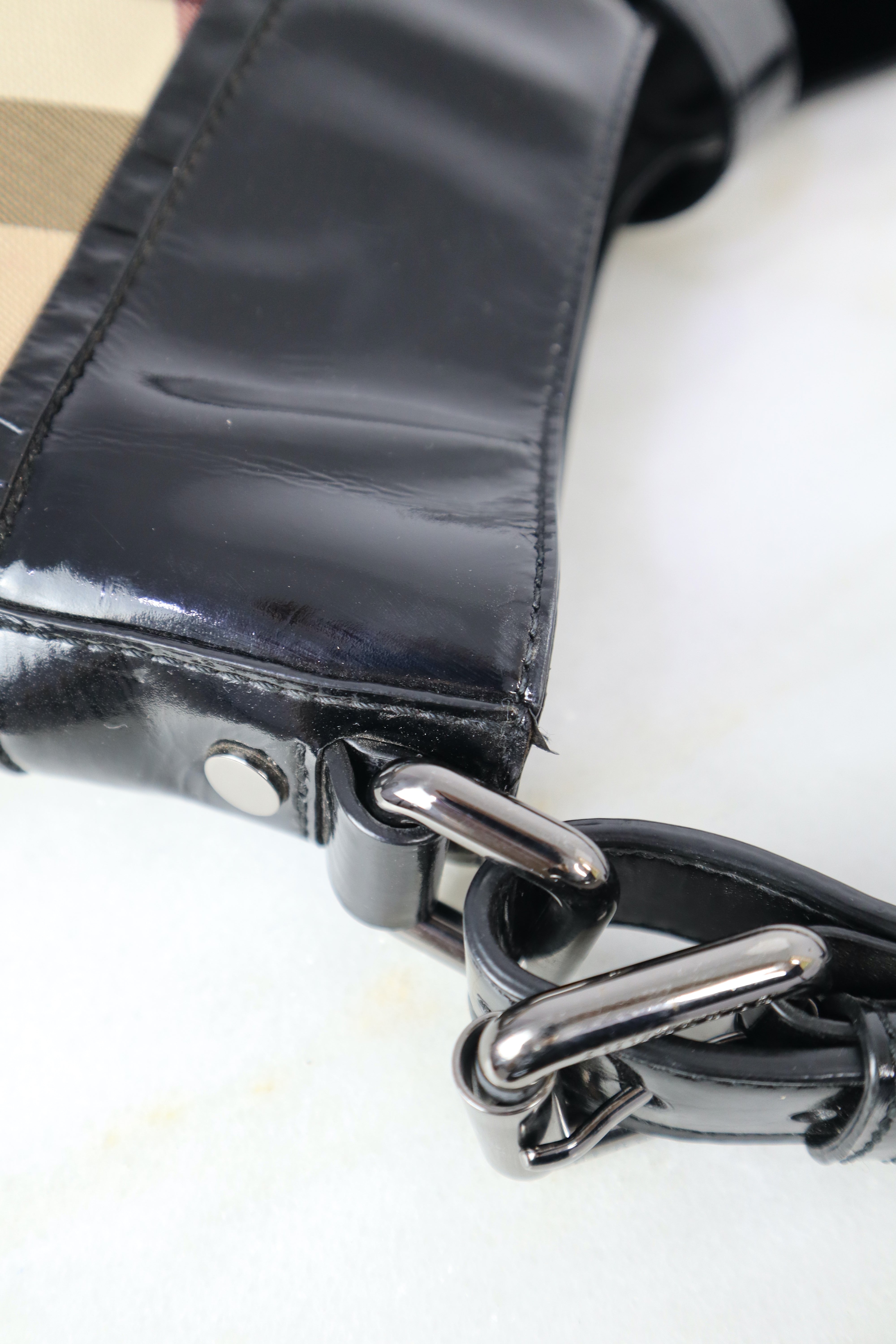 Burberry Black Nova Check Shoulder Bag