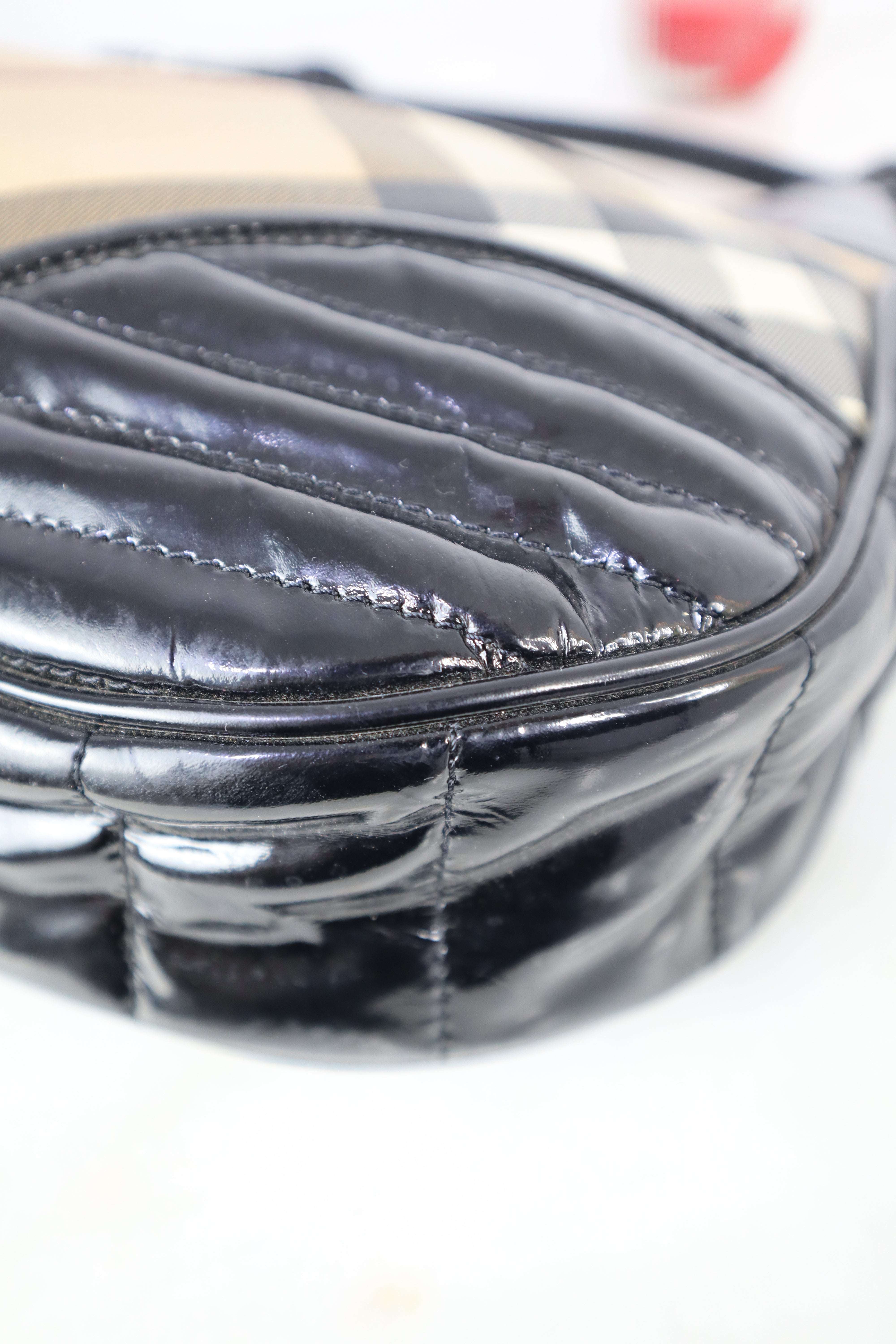 Burberry Black Nova Check Shoulder Bag