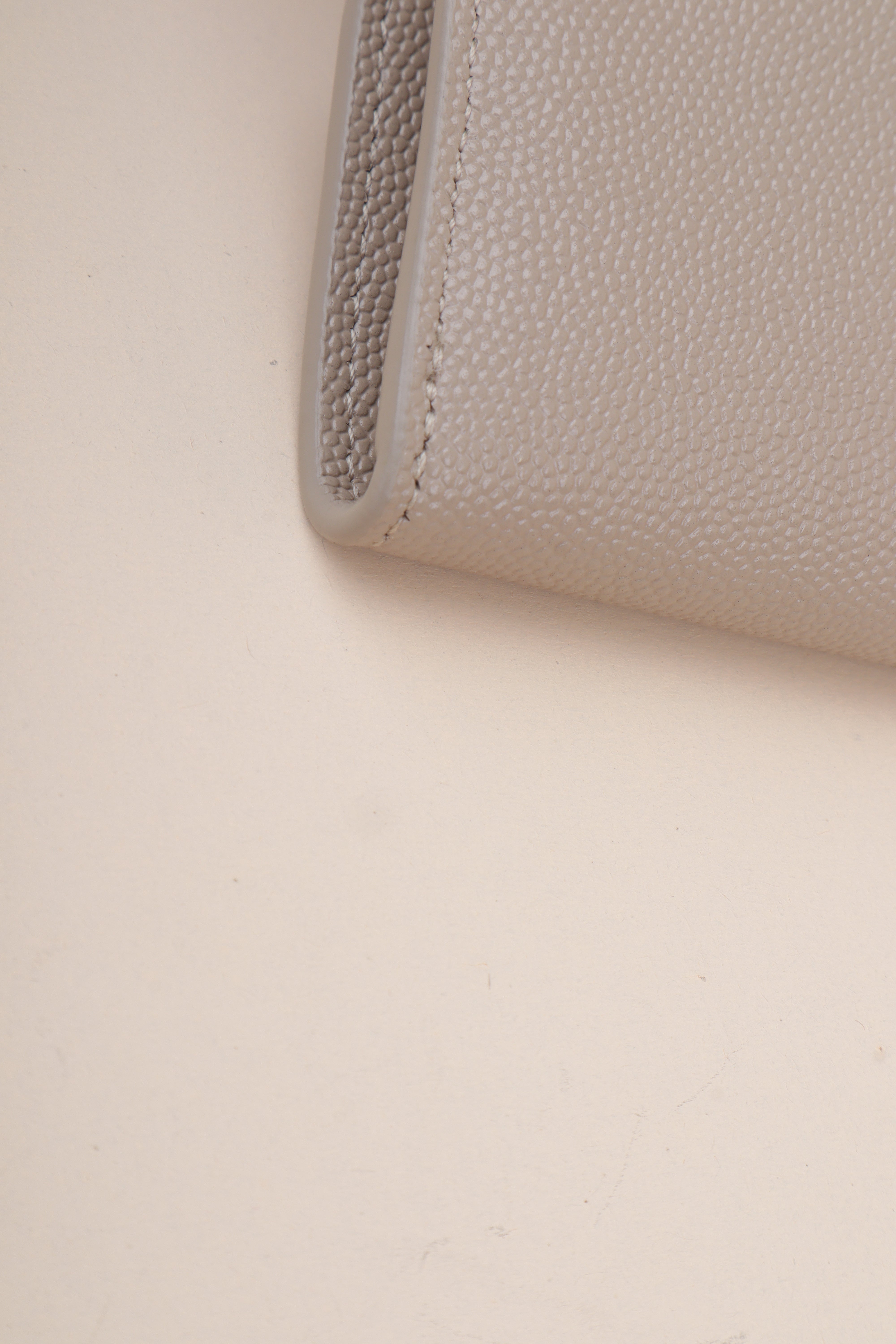YSL Beige Uptown Pouch