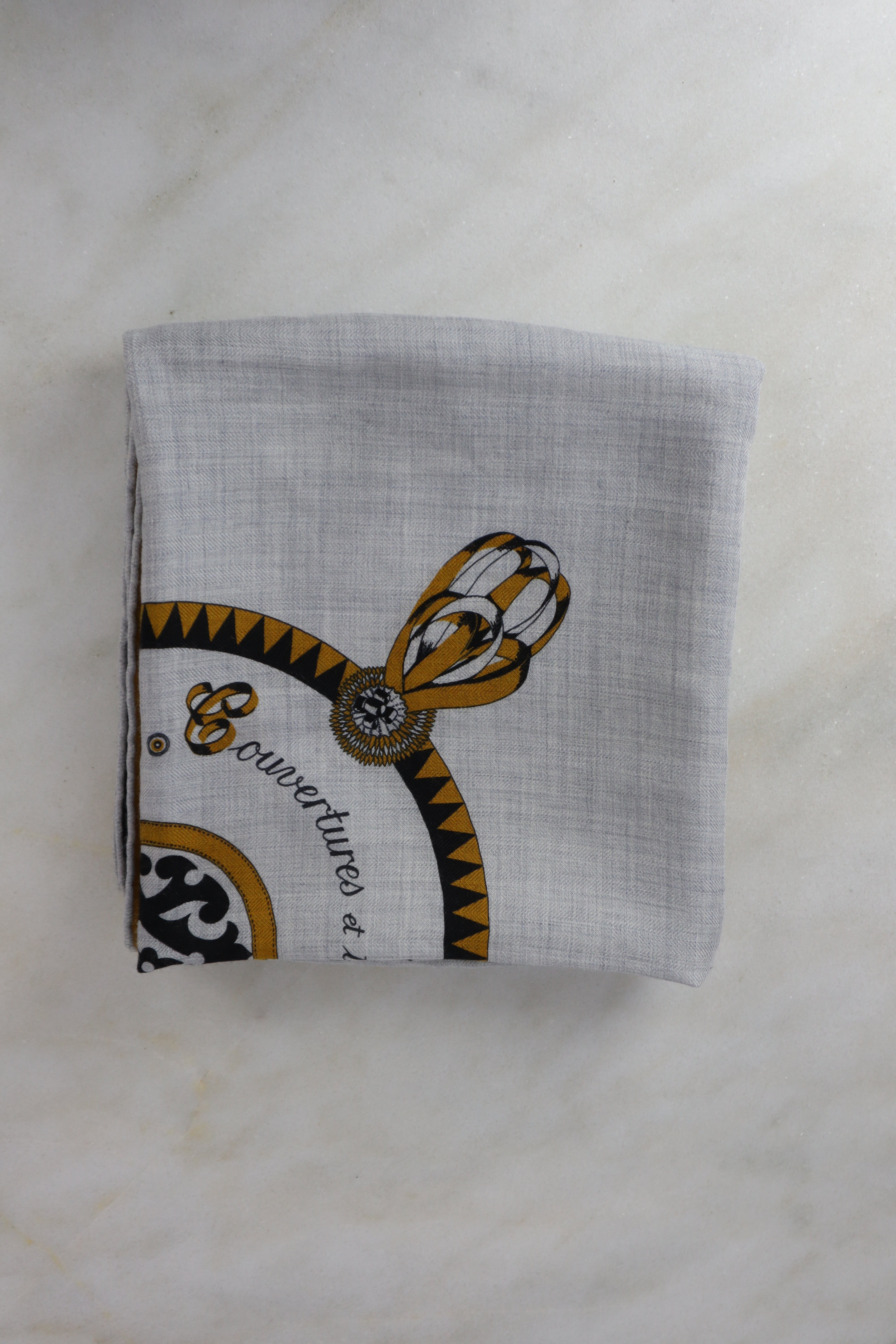 Hermes Multicolor Encadre Blason Scarf 90