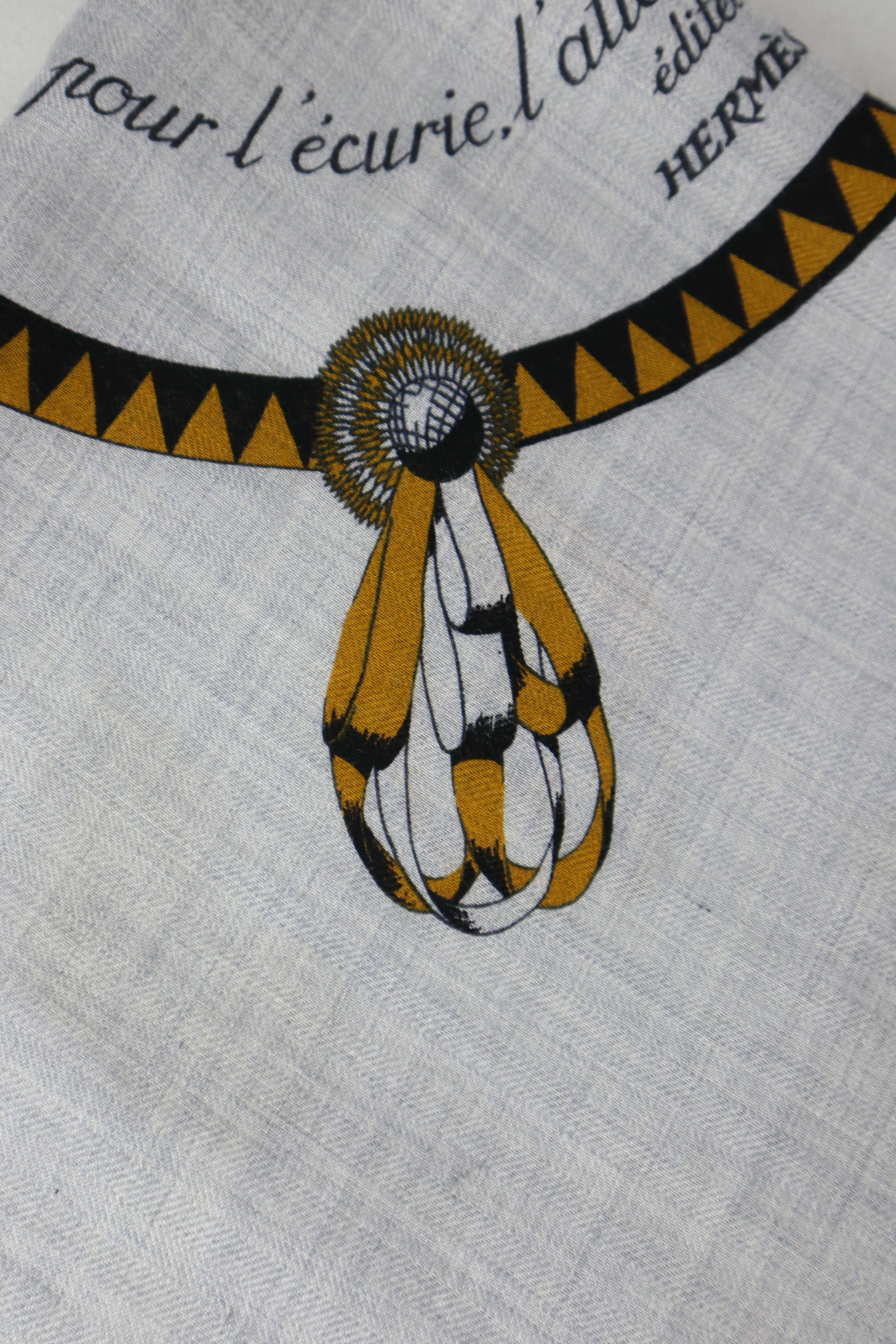 Hermes Multicolor Encadre Blason Scarf 90