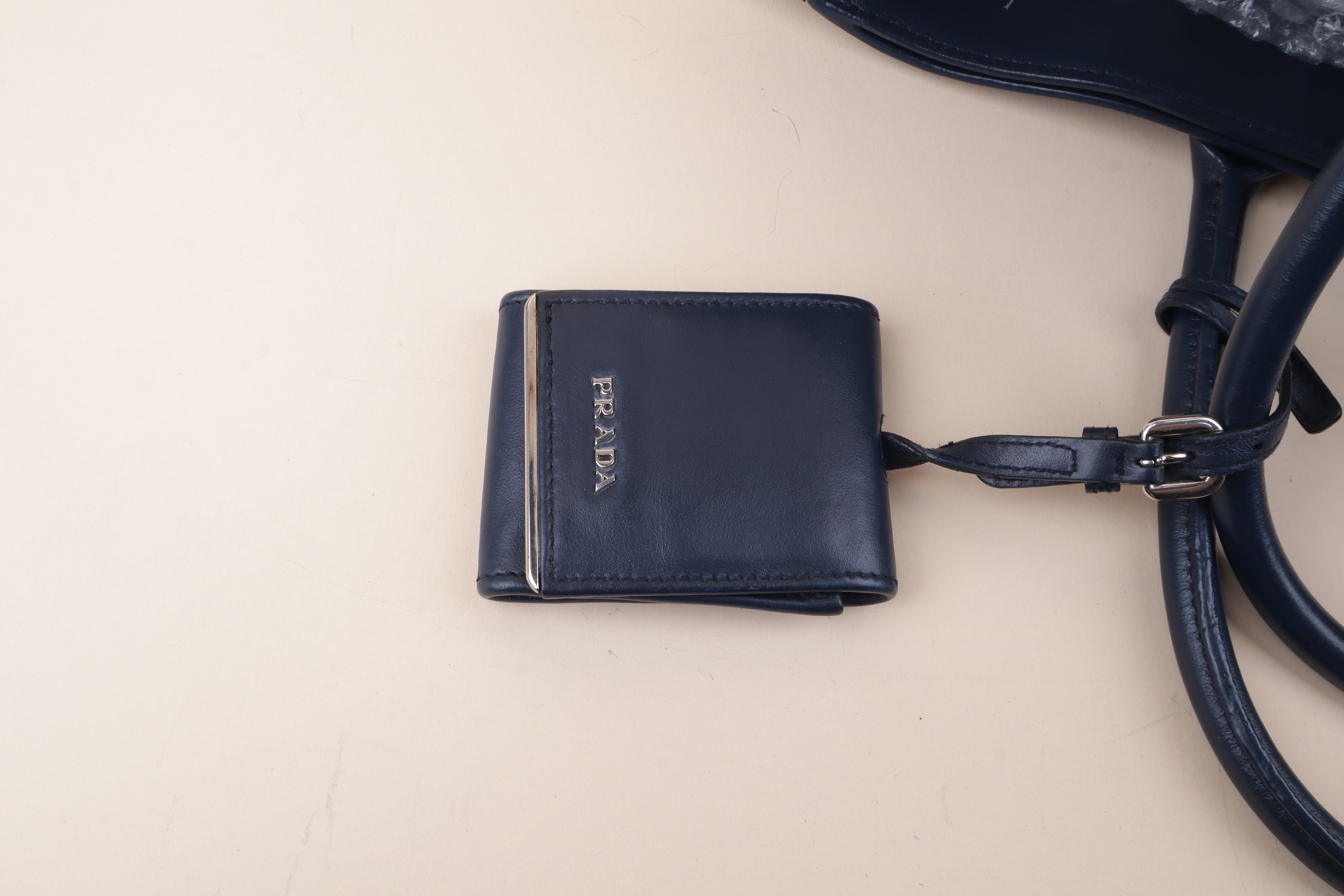Prada Dark Blue Tote Bag
