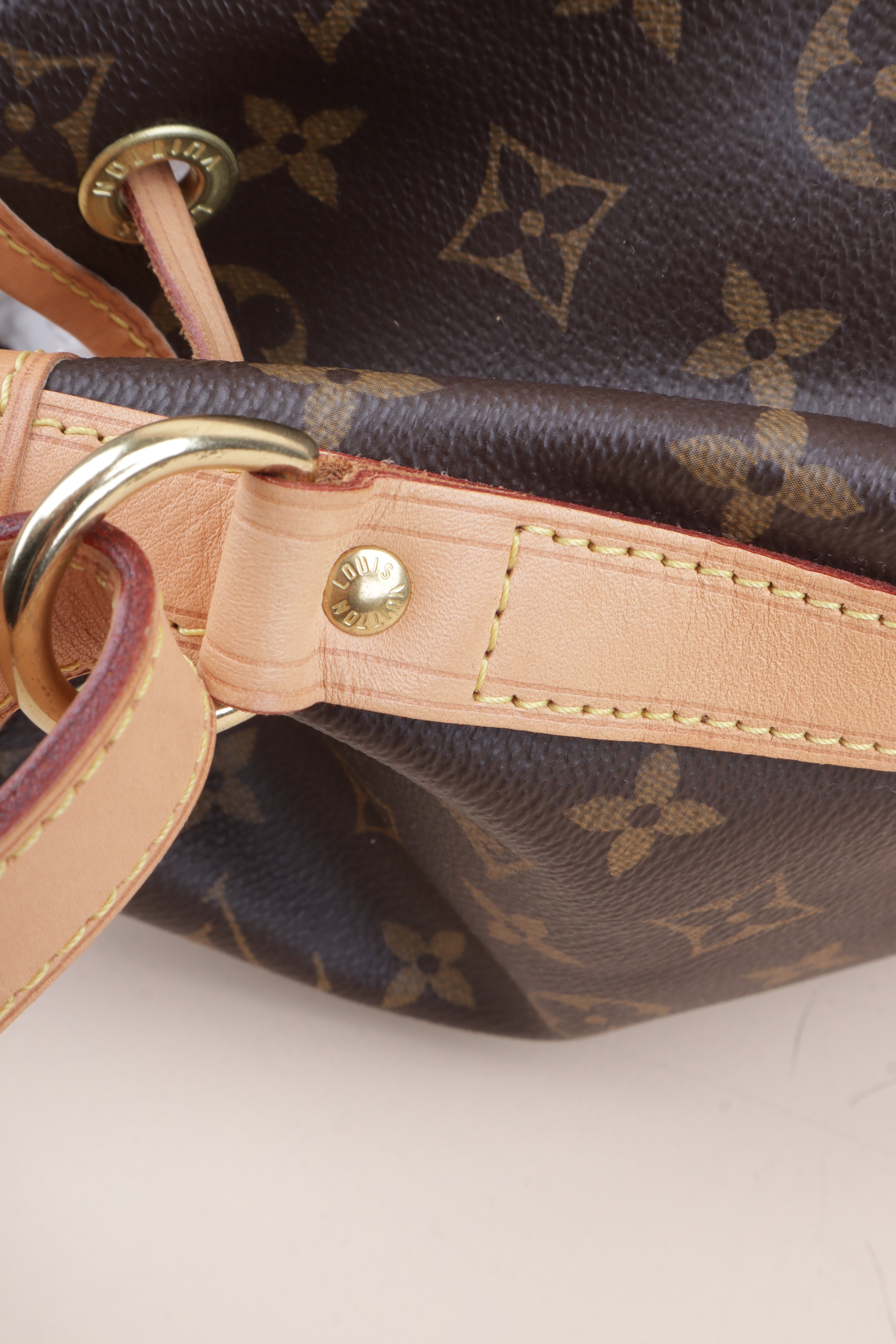 Louis Vuitton Brown Monogram Petit Noe Shoulder Bag
