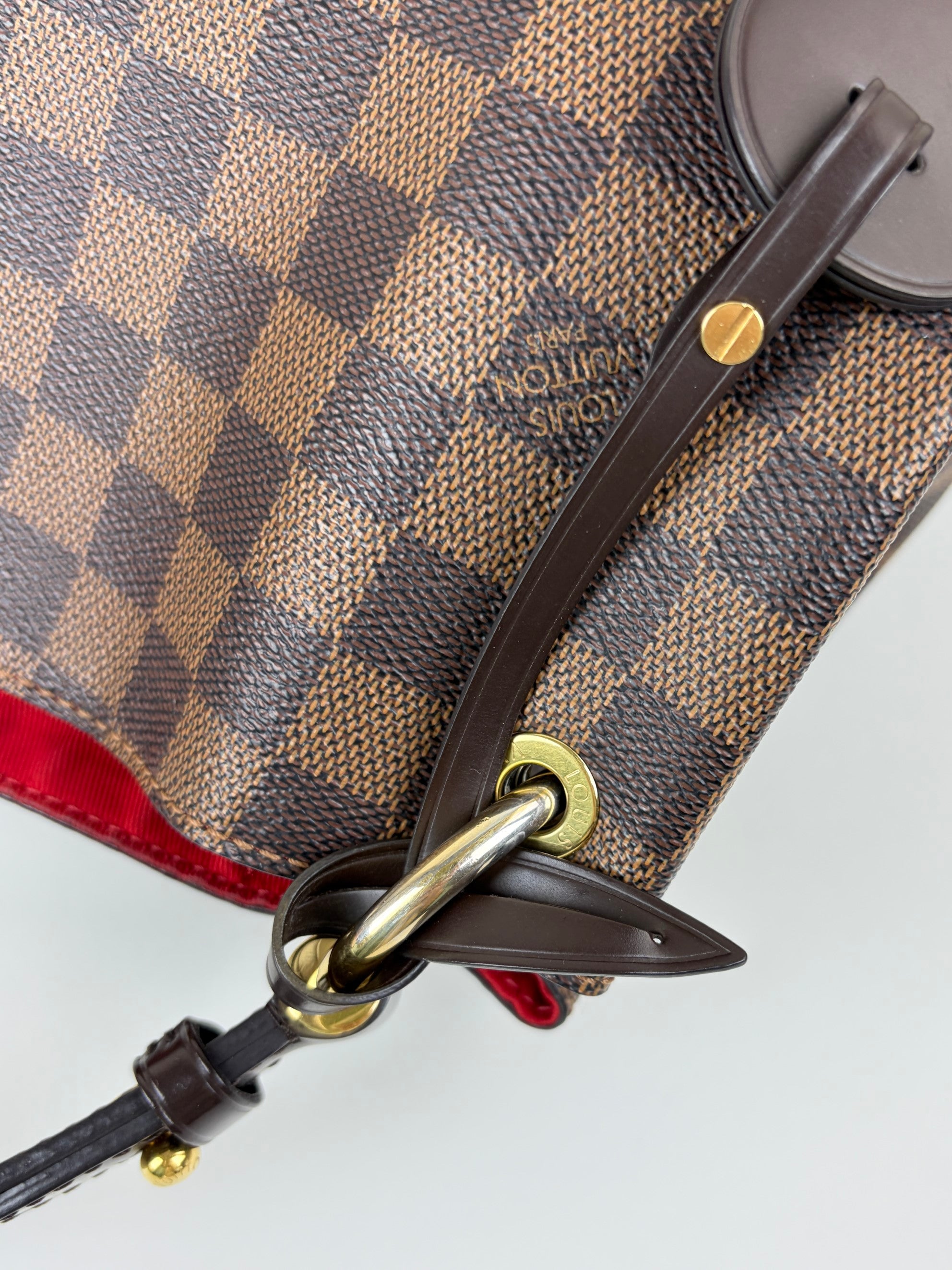 Louis Vuitton Damier Ebene canvas graceful mm hobo bag