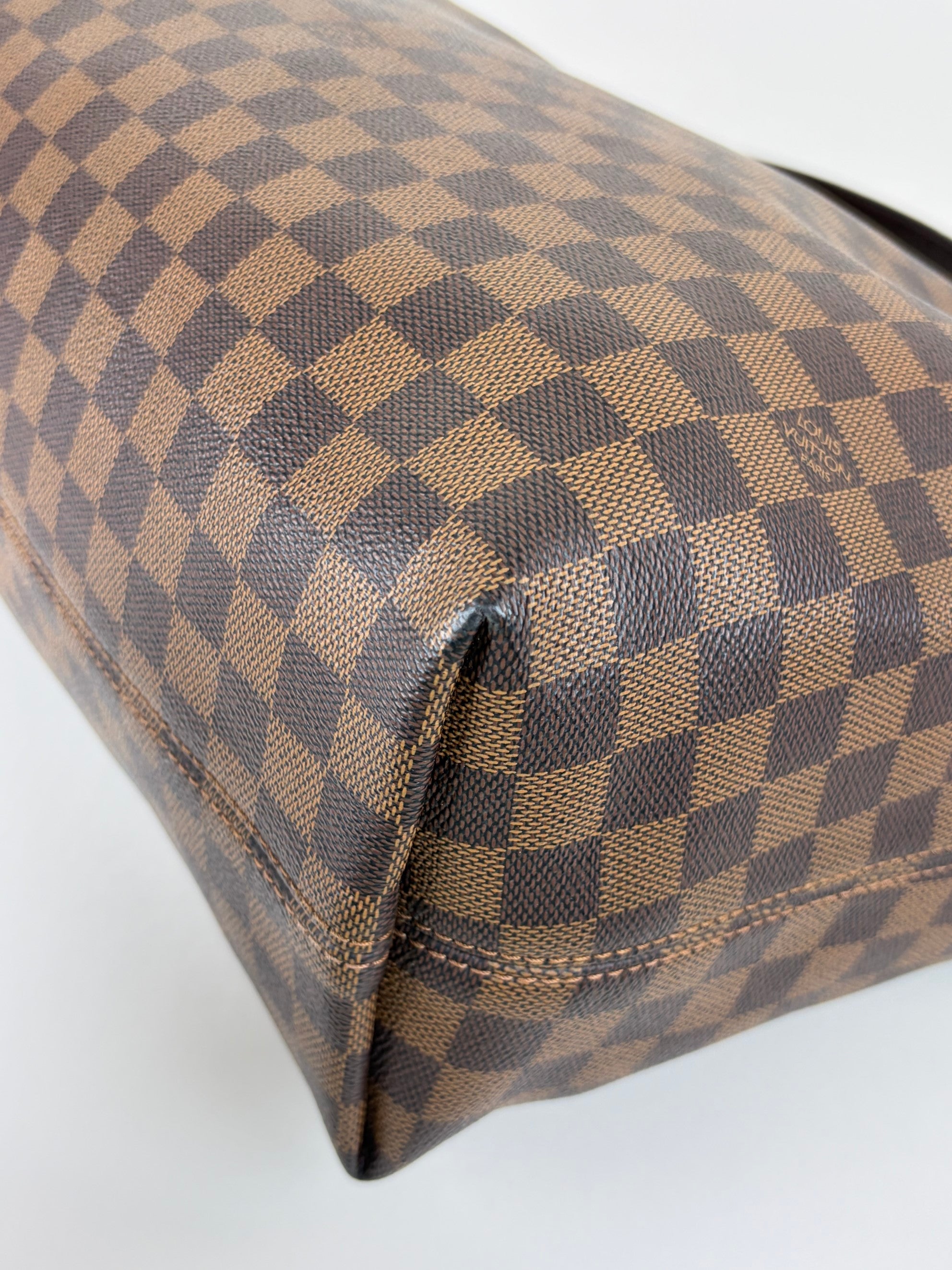 Louis Vuitton Damier Ebene canvas graceful mm hobo bag
