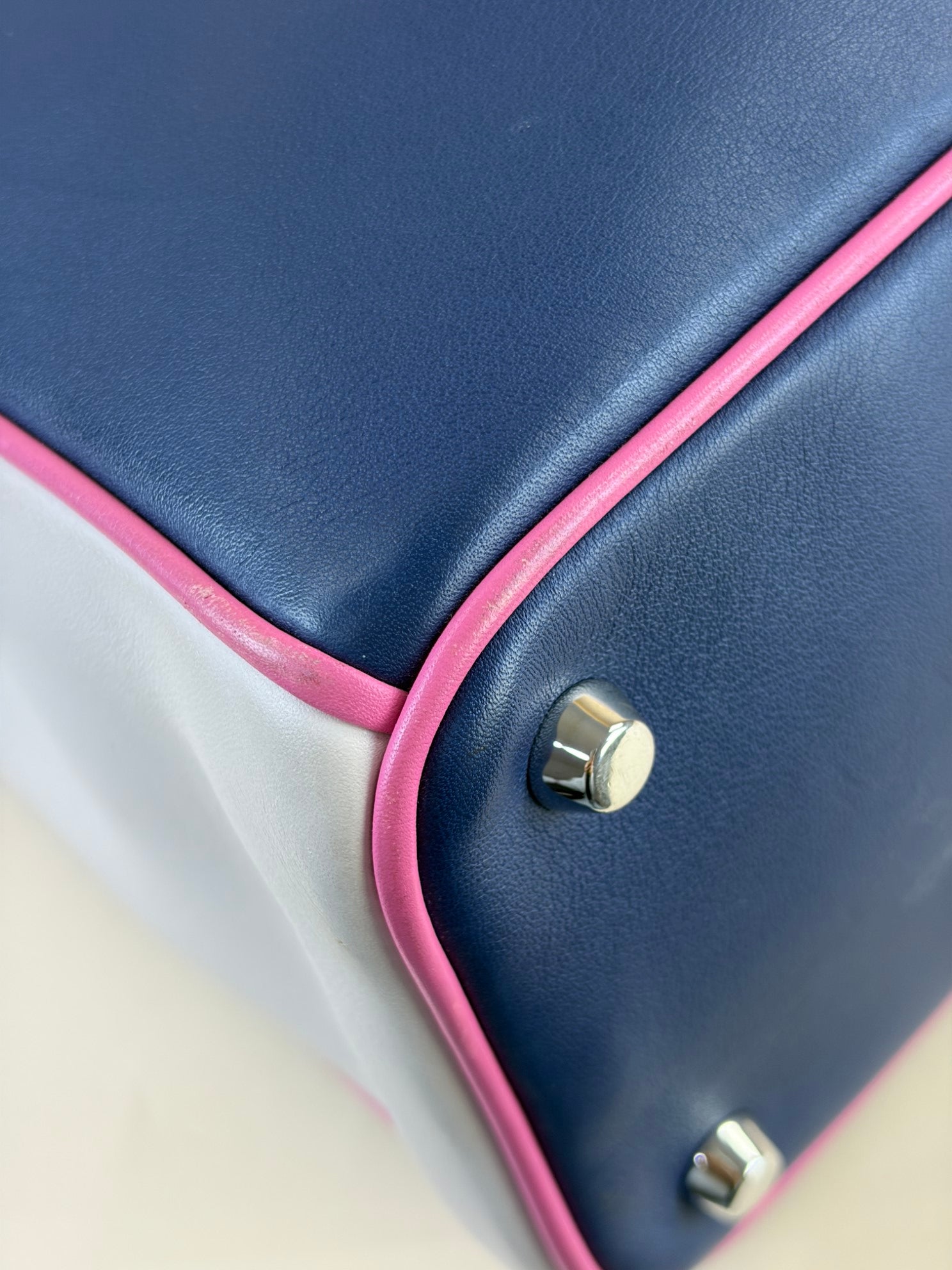 Christian Dior Tricolor Diorissimo Medium Tote Bag