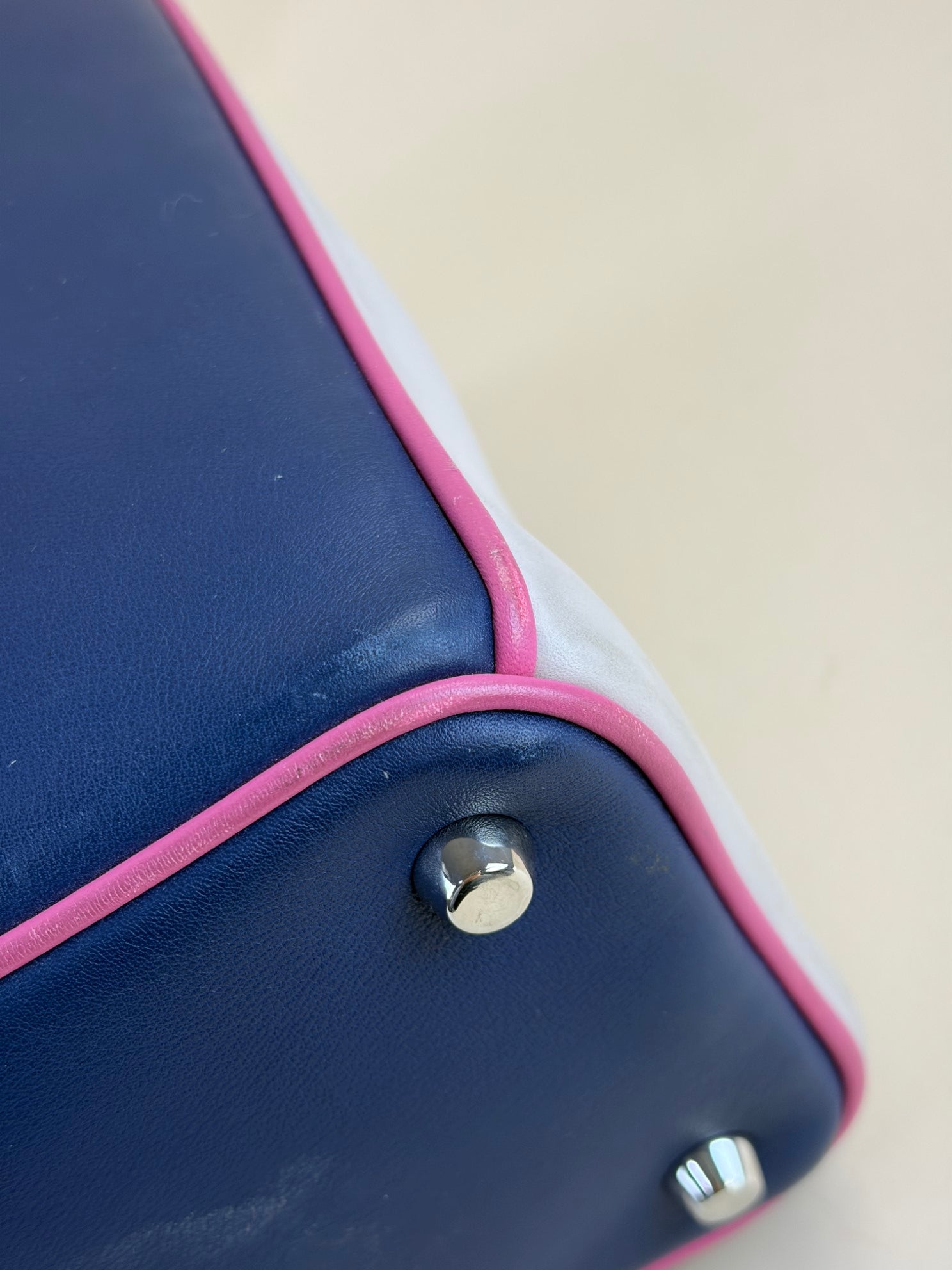 Christian Dior Tricolor Diorissimo Medium Tote Bag