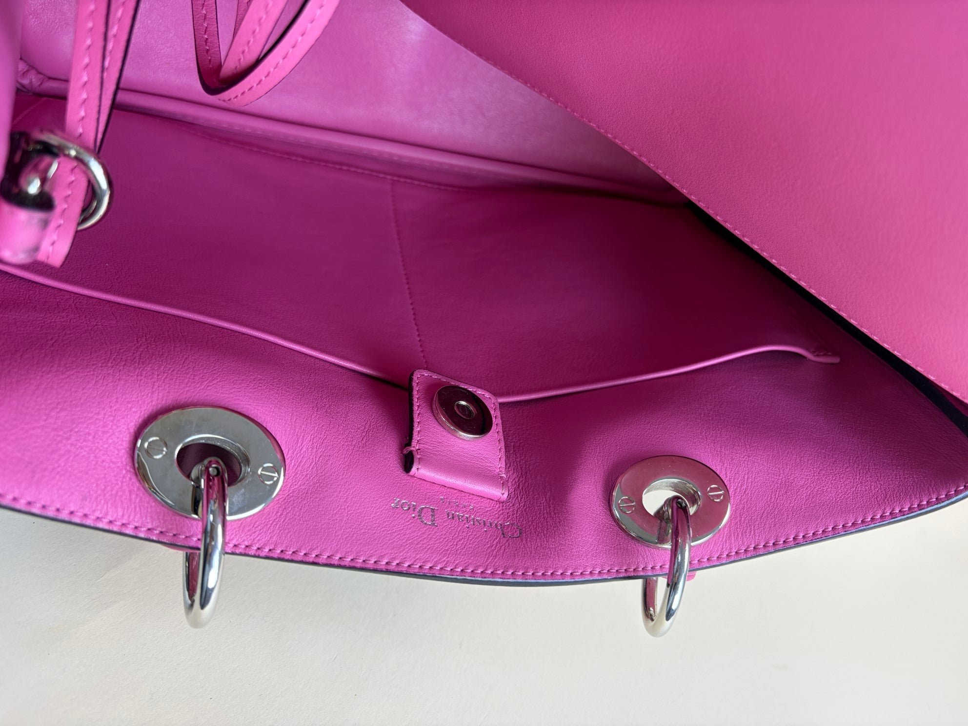 Christian Dior Tricolor Diorissimo Medium Tote Bag