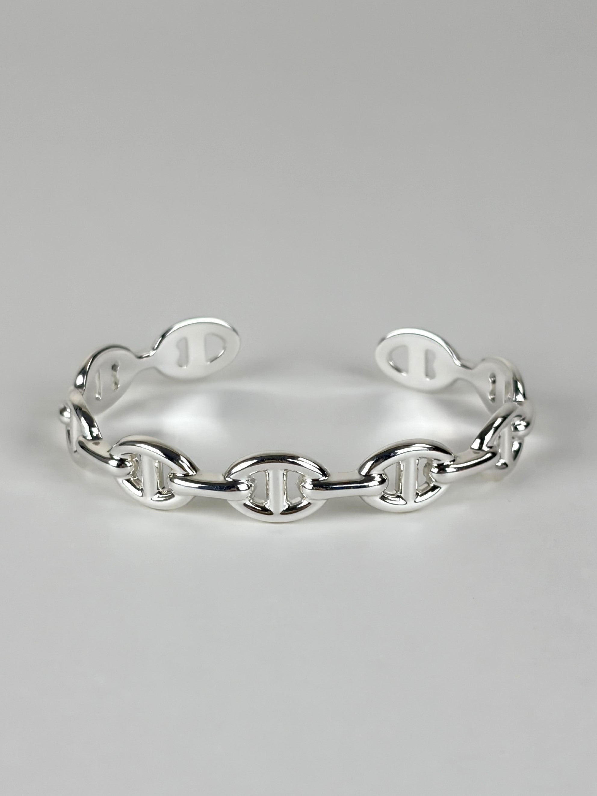Hermes chaine d ancre e chainee cuff silver Bracelet